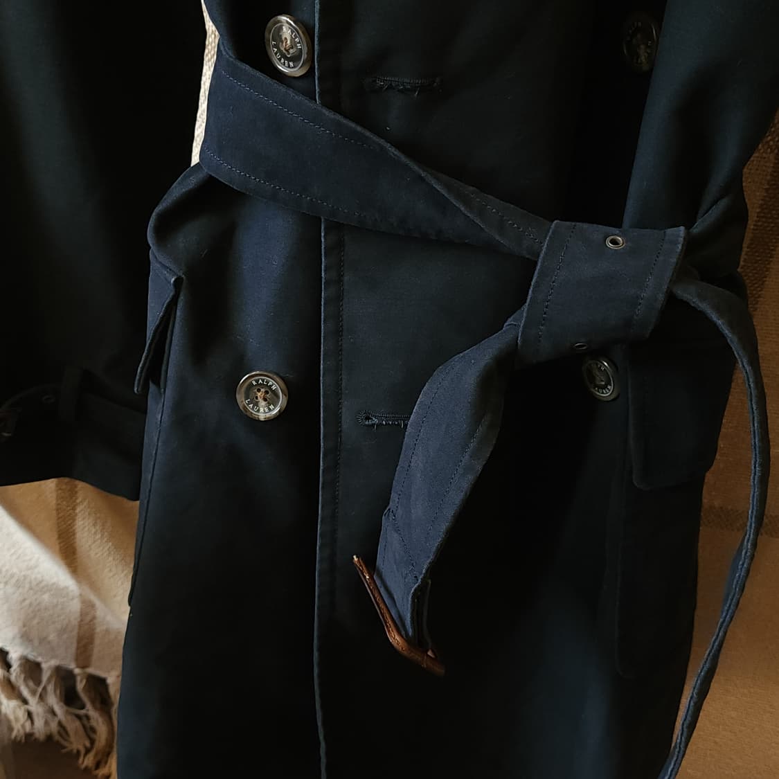 폴로 랄프로렌 여성용 더블 트렌치 코트 10 상품이미지8