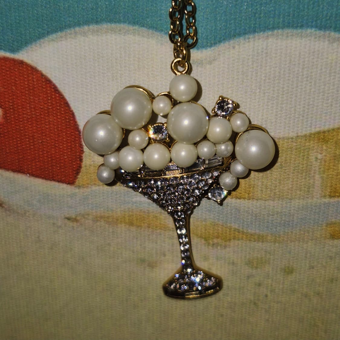 마크제이콥스 칵테일 진주 크리스탈 파베 목걸이 상품이미지7