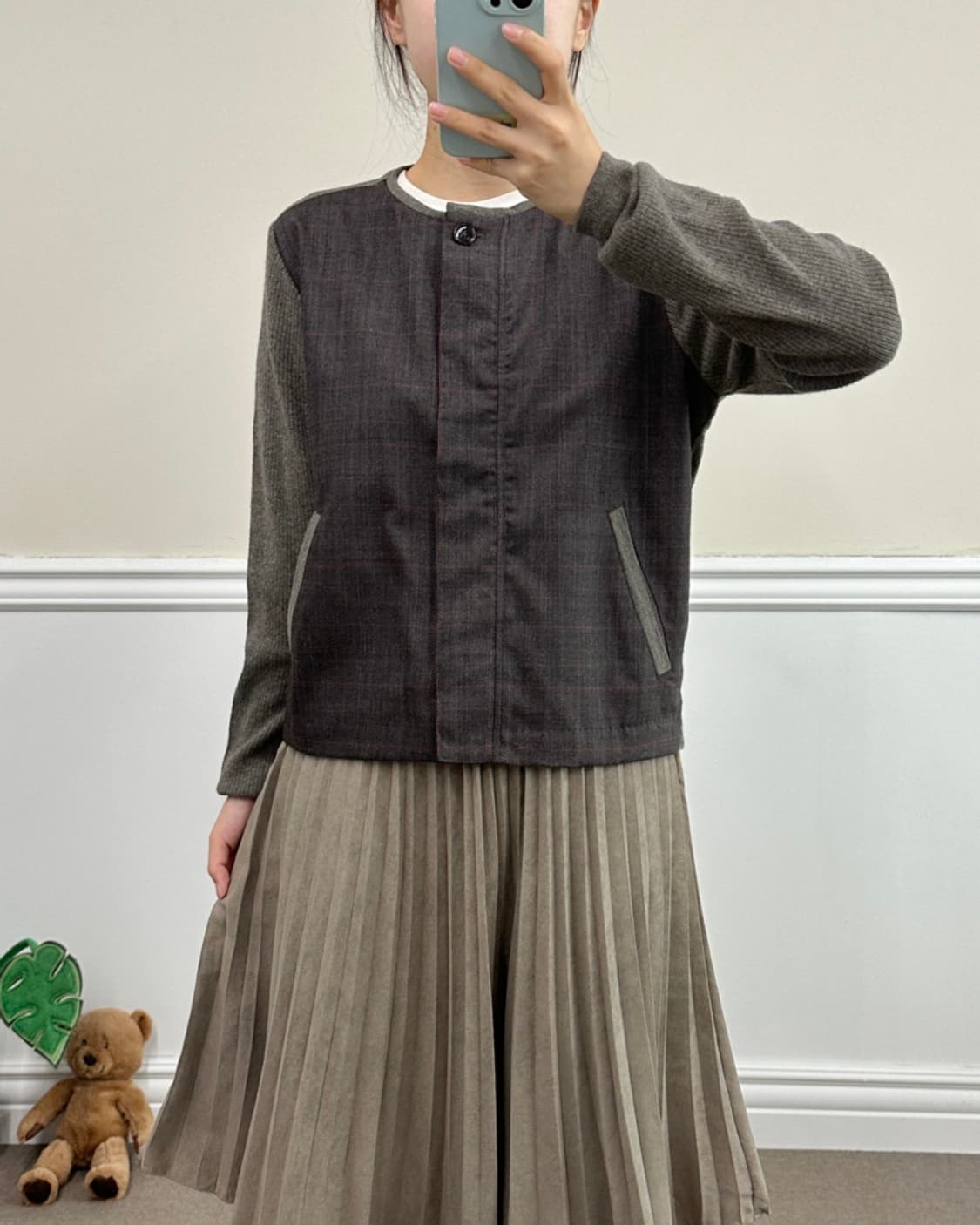 Human Woman 울 니트 집업 상품이미지4