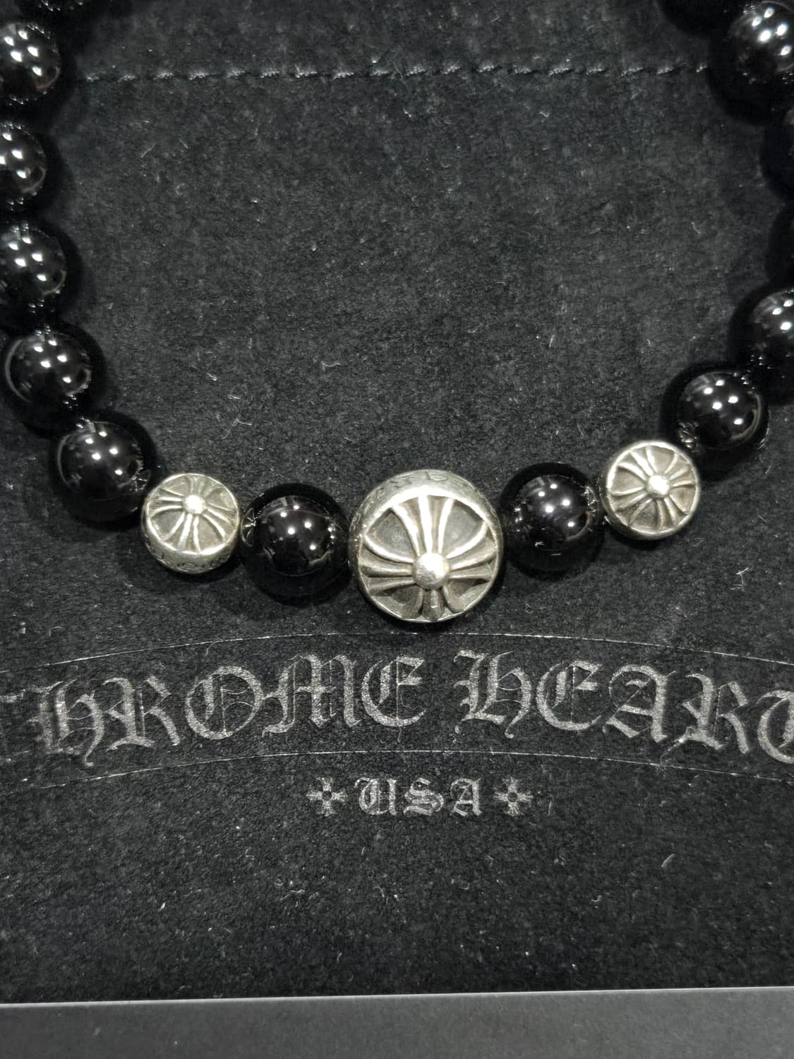 크롬하츠 오닉스 비즈팔찌(정품) 상품이미지2