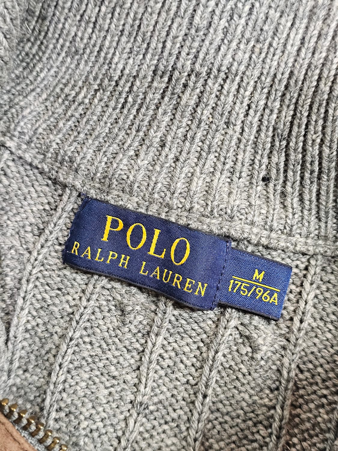 폴로 랄프로렌 남성 꽈배기 니트 M 그레이 상품이미지5