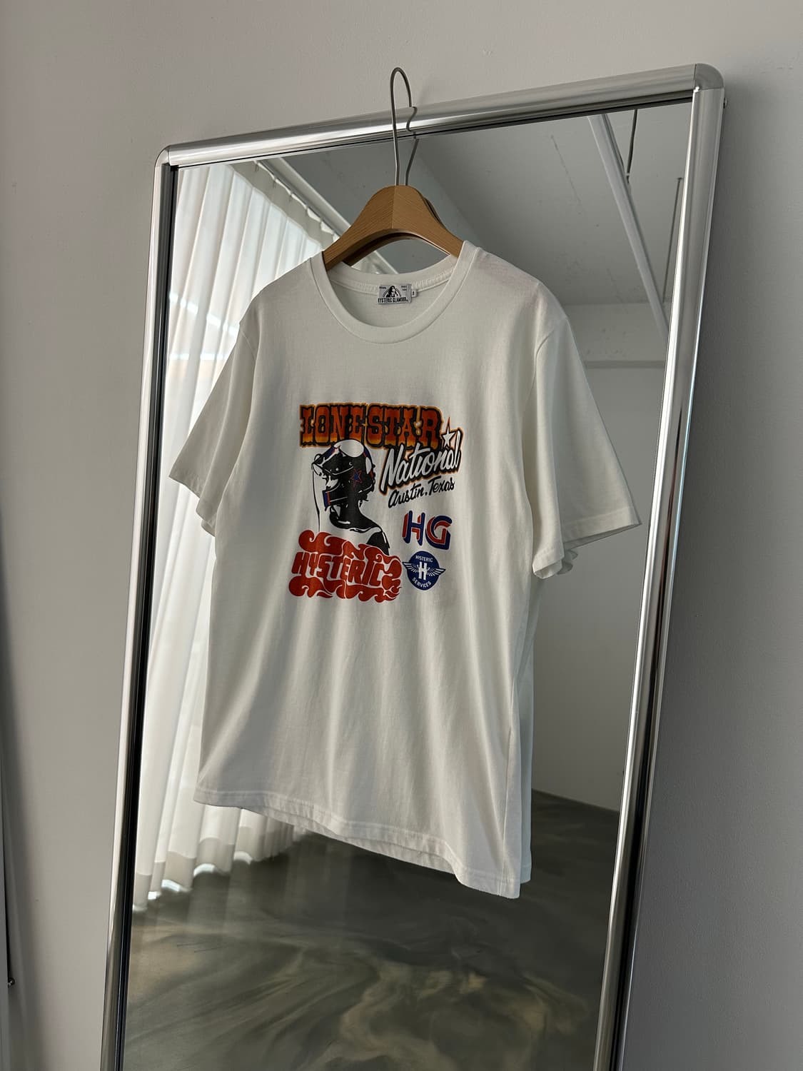 Hysteric Glamour 히스테릭 글래머 론스타 내셔널 프린팅 T 상품이미지1