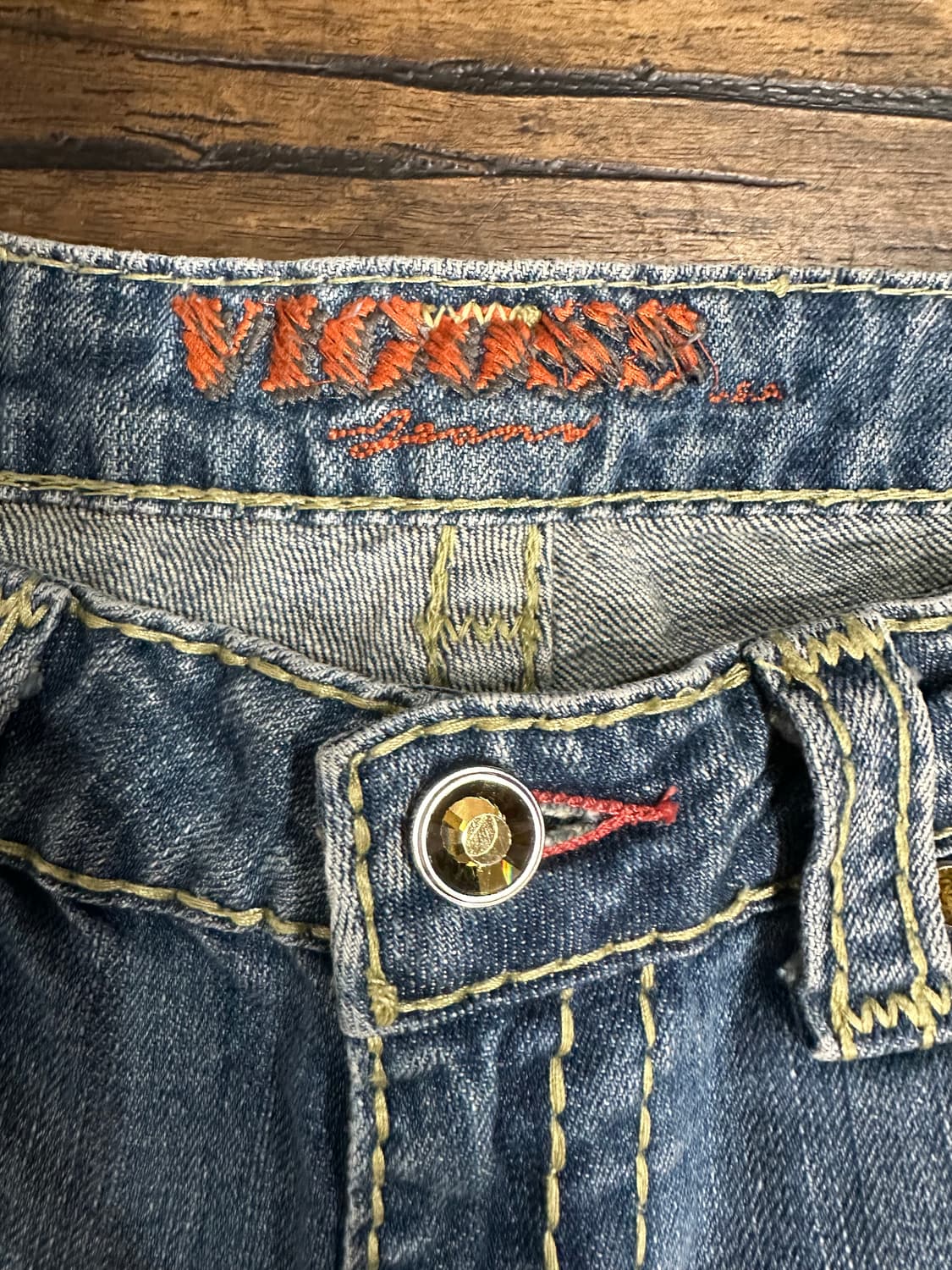 VIGOSS 비고스 USA 시가렛핏 스판 데님 팬츠 28 중청 상품이미지7