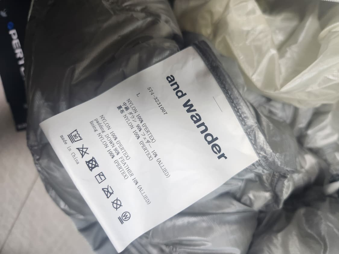 And Wander Diamond Stitch Down 자켓 (L) 상품이미지7