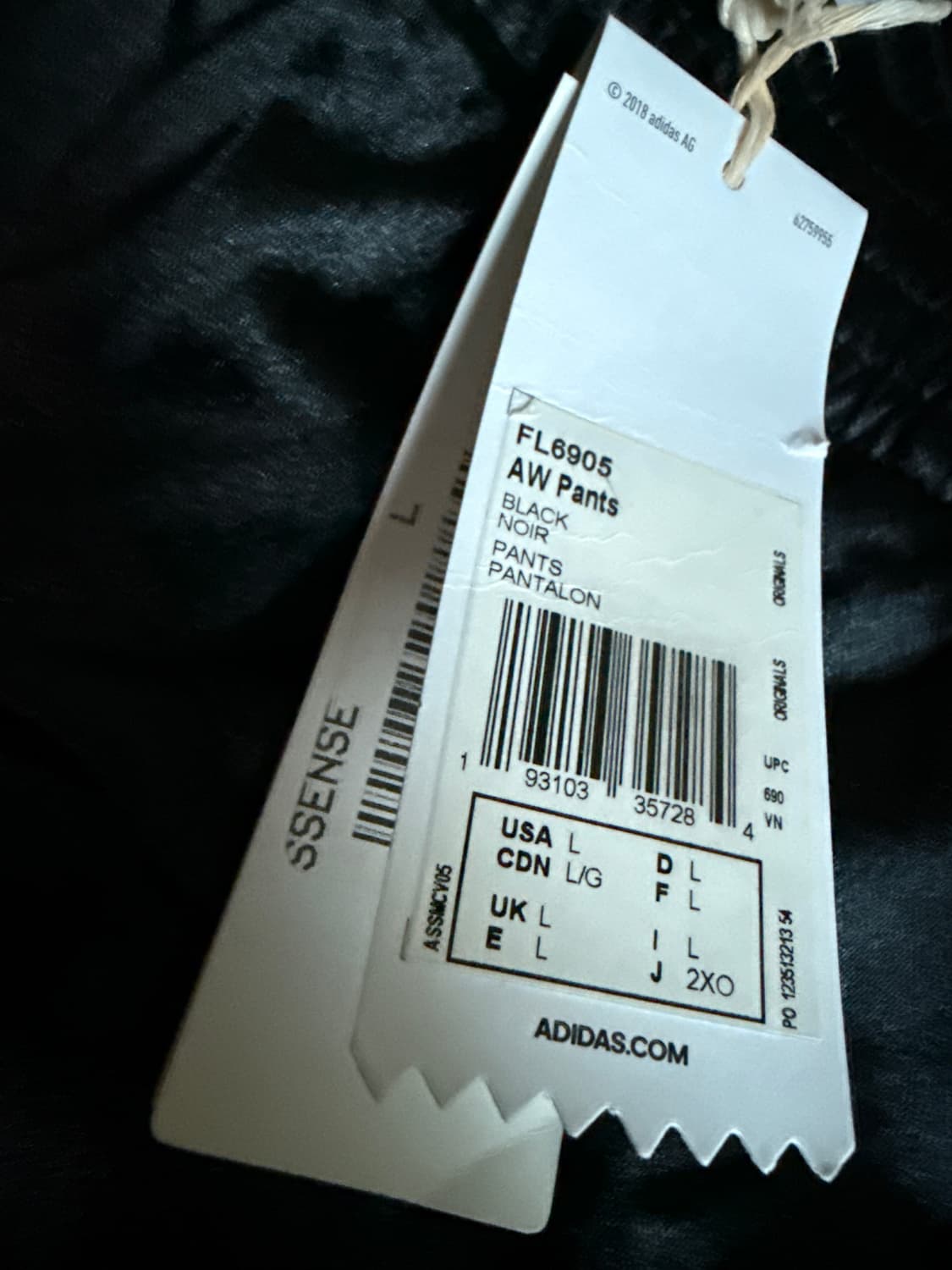 Adidas/Alexanderwang pants (L) NWT 상품이미지2