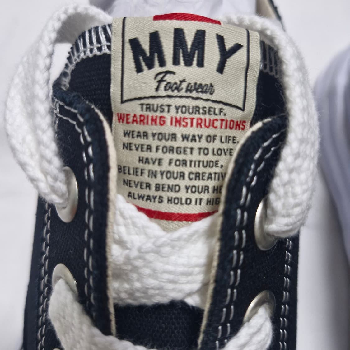 메종 미하라 야스히로 피터슨 OG 솔 캔버스 로우 스니커즈 블랙 상품이미지8