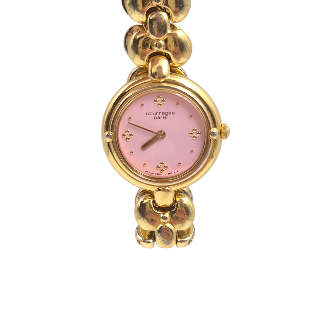 90s 꾸레쥬 베이비 핑크 꽃잎 손목 시계 상품이미지1