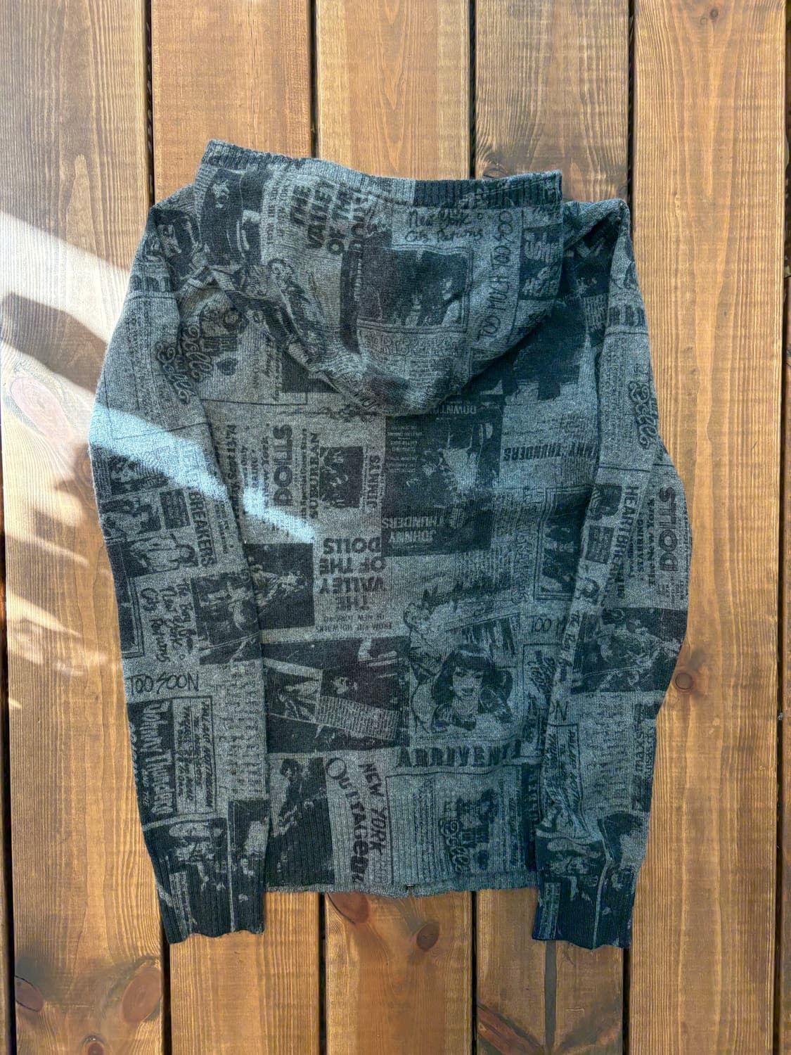 히스테릭글래머 패턴 니트 후드집업 상품이미지7