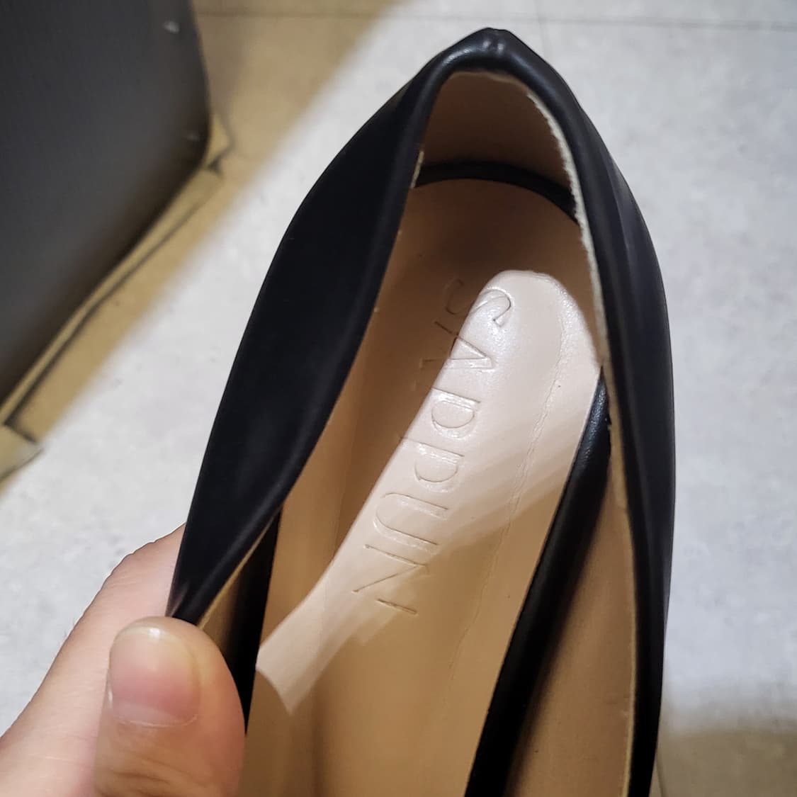 사뿐 블랙 펌프스힐 상품이미지3