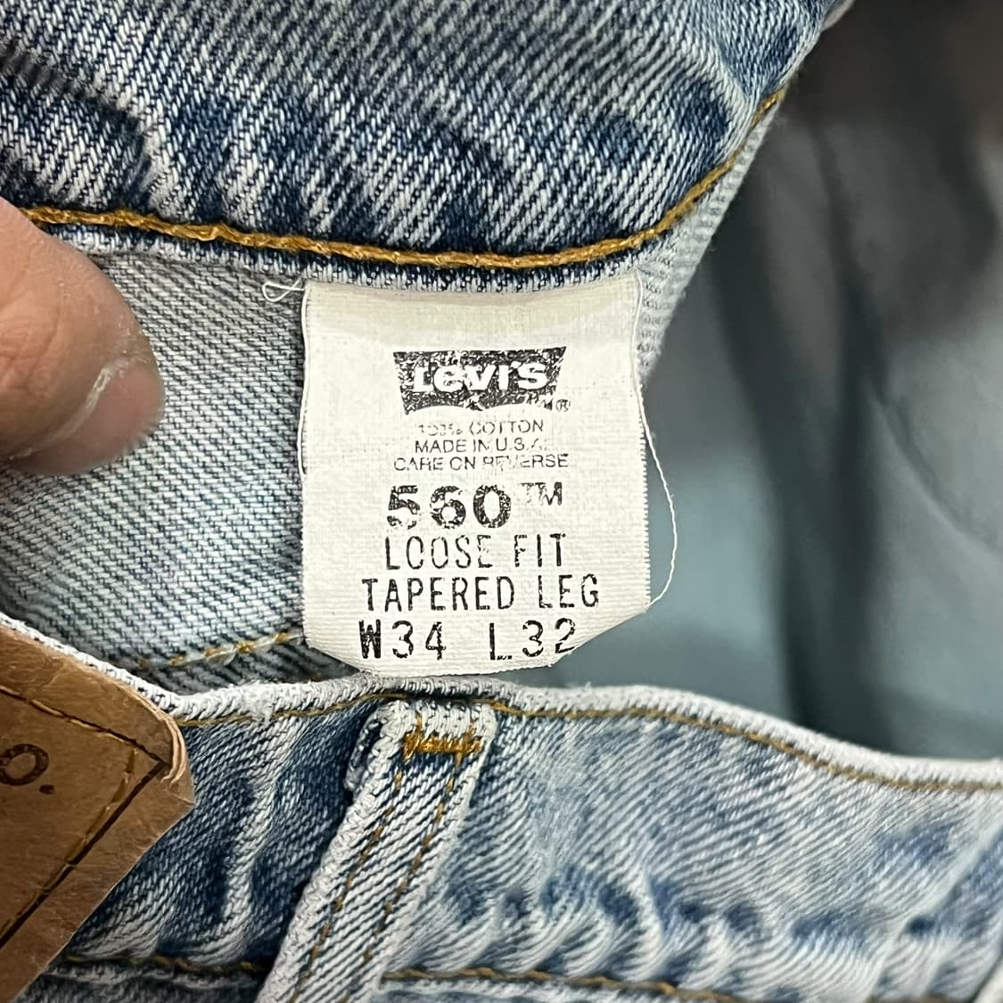  USA 리바이스 560 오렌지탭 데님팬츠 y13966 상품이미지7