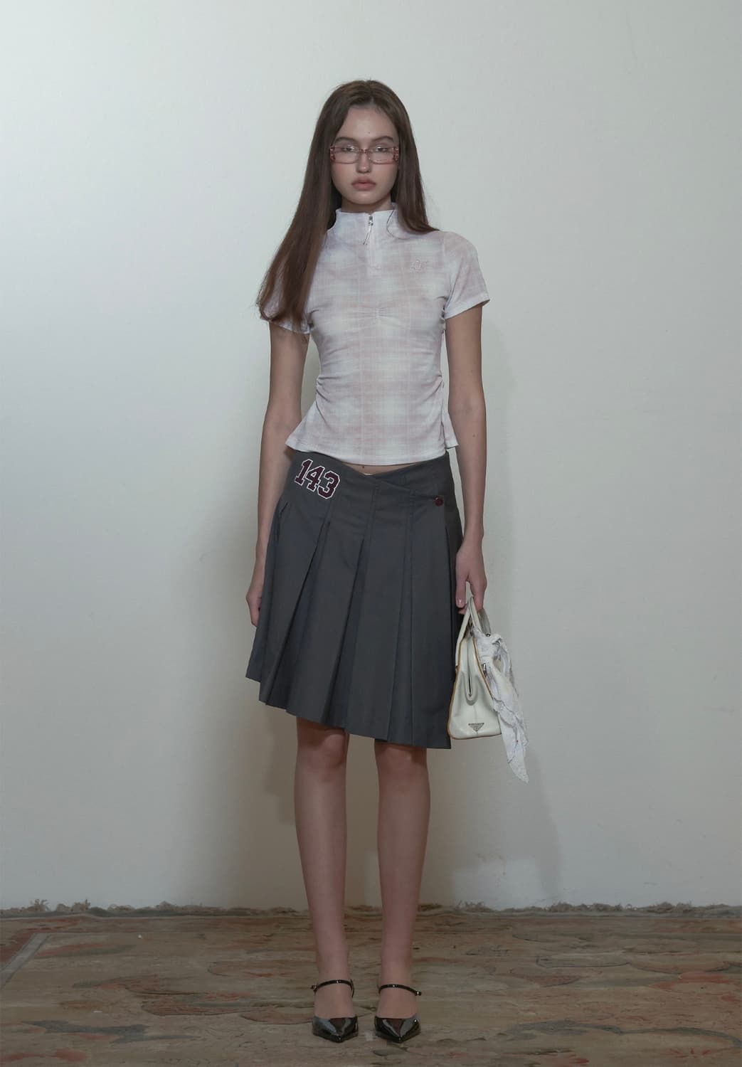 Geek Half Zip-Up Pale Pink 상품이미지3