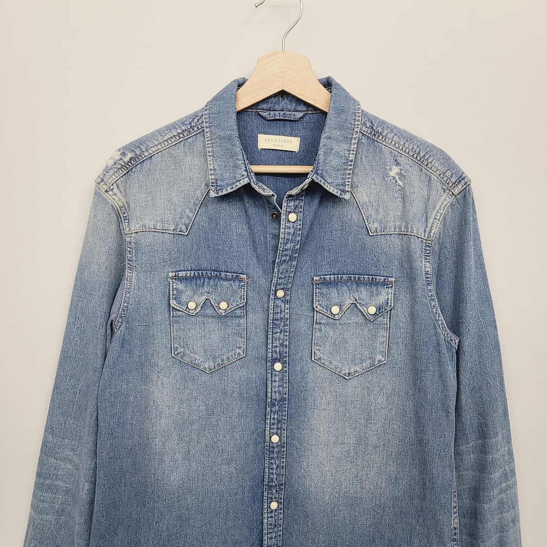 [M] 올세인츠 웨스턴 데님 셔츠 (95~100 추천/최상급) 상품이미지3