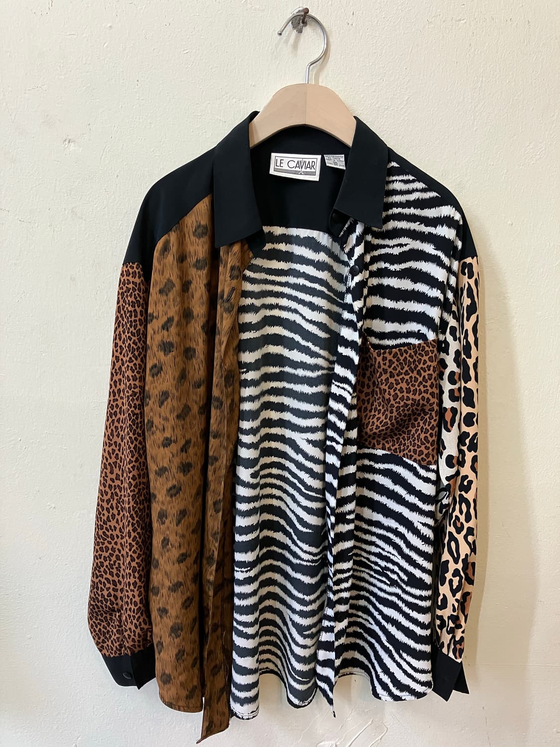 애니멀패턴 빈티지 셔츠 상품이미지1