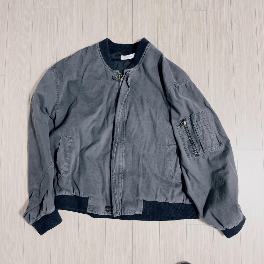 아르반 아파치 아트워크 MA-1 점퍼_퍼플 네이비 상품이미지2