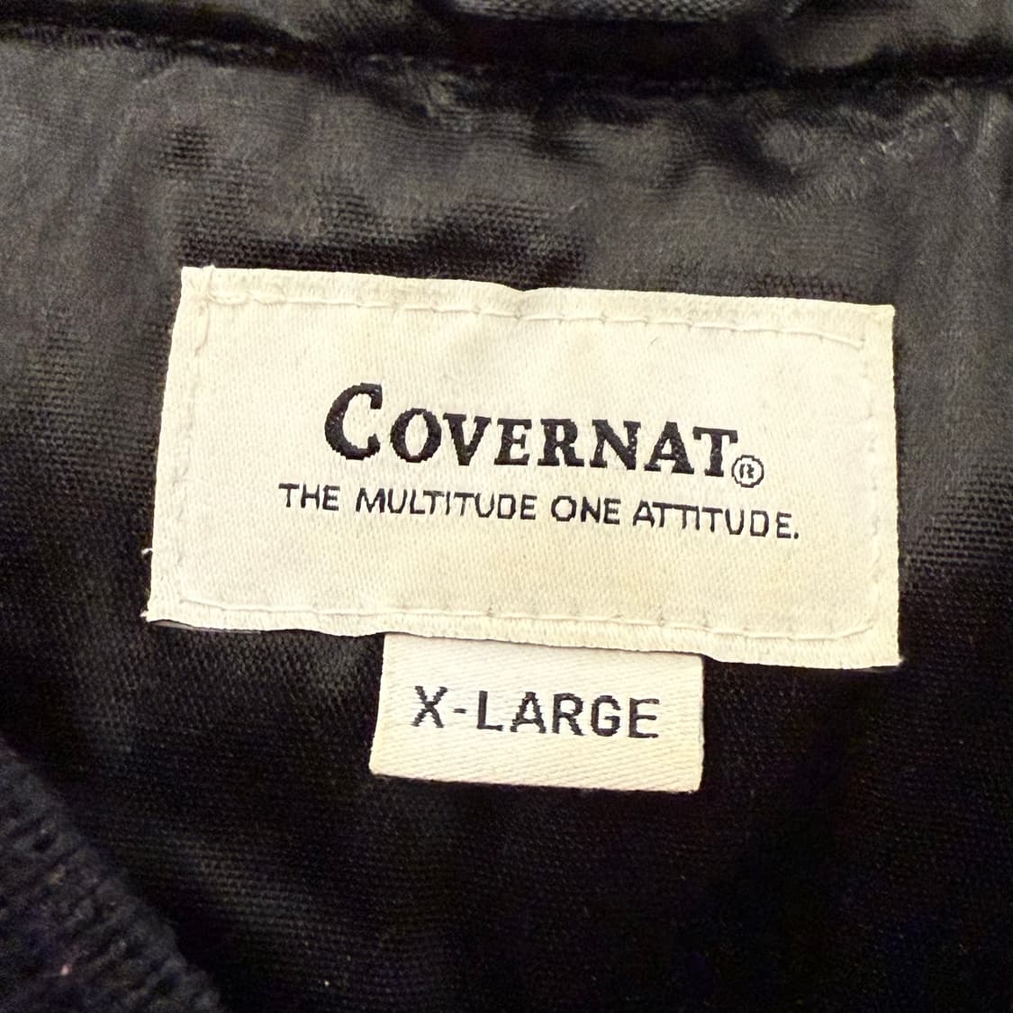 [정품/XL] 커버낫 블랙 화이트 자수 봄버 자켓 b19 상품이미지5