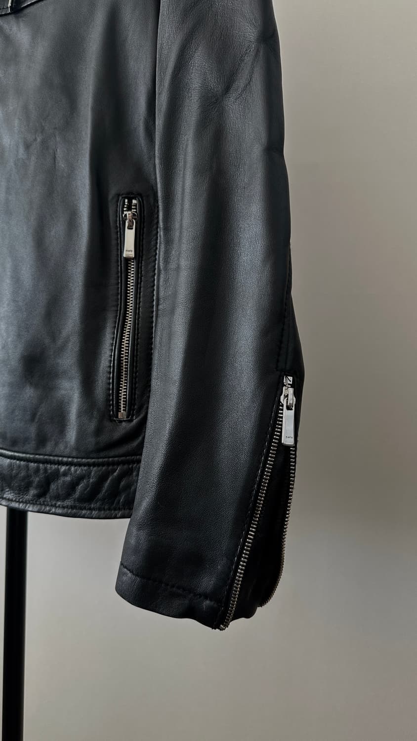 [자라] 맨즈 양가죽 바이커자켓 M 상품이미지4