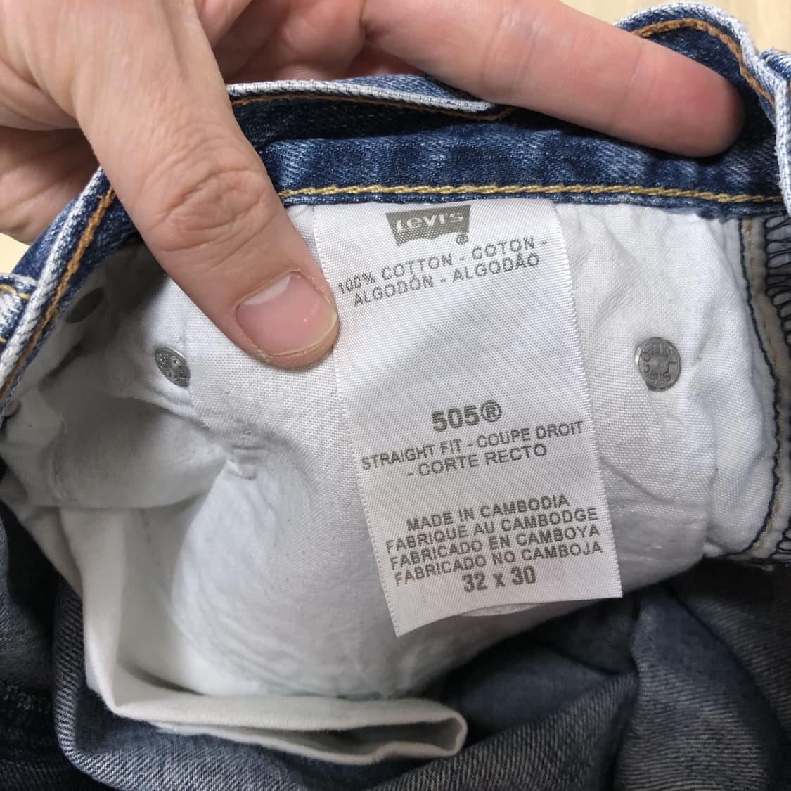 (30) 리바이스 Levi's 505 중청 워시드 레귤러핏 데님 상품이미지6