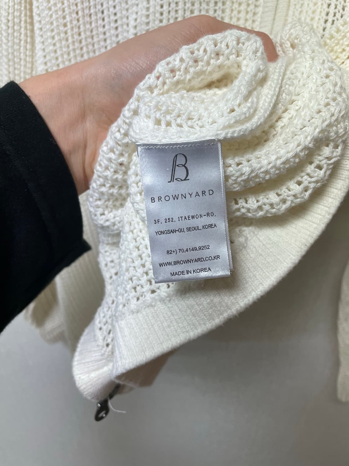 브라운야드 니트집업 3사이즈 상품이미지2