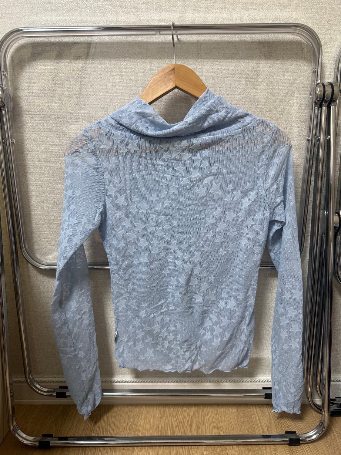 Sculptor top 스컬프터 시스루 탑 베이비블루 상품이미지3