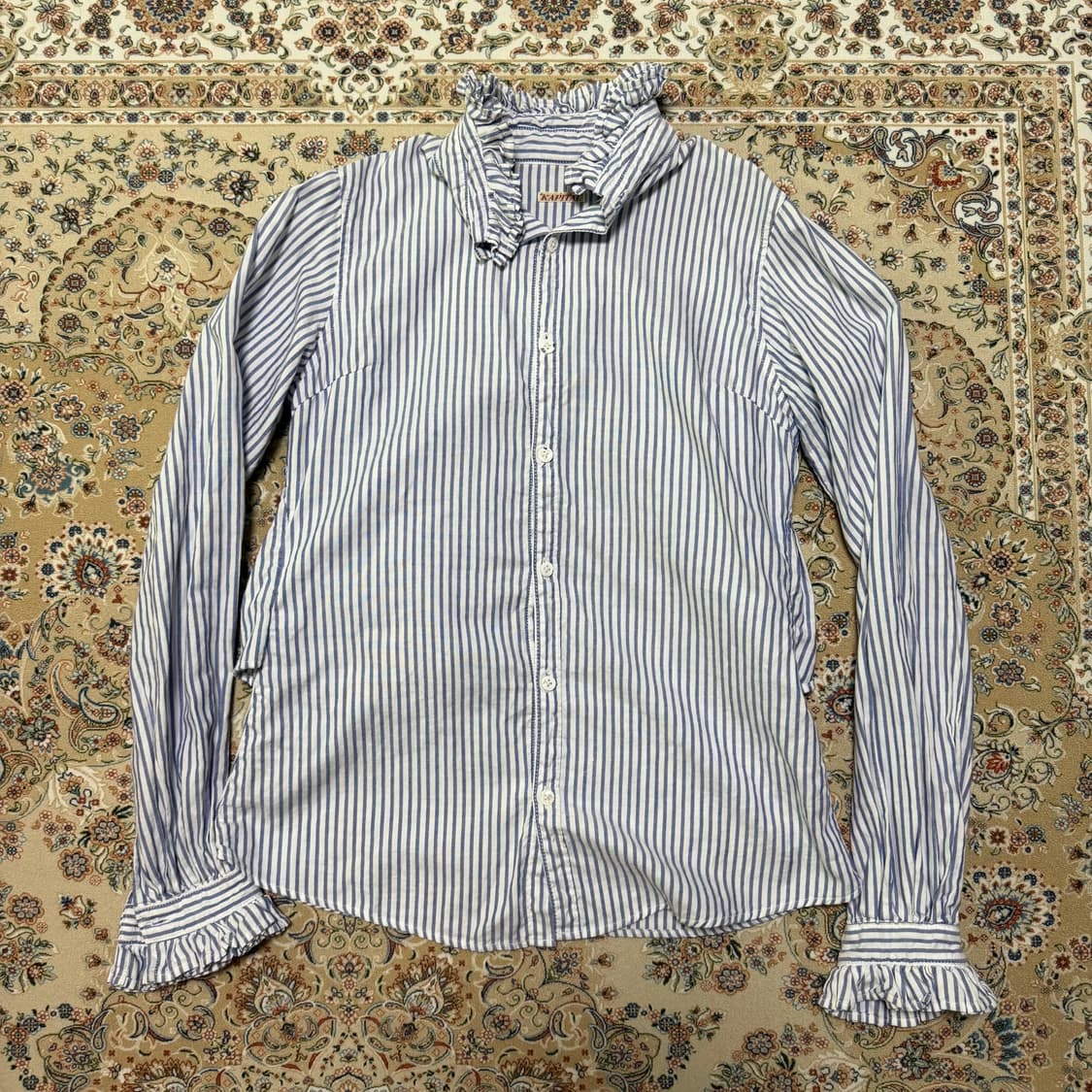 캐피탈 스트라이프 프릴 셔츠 Kapital Frill shirts 상품이미지1