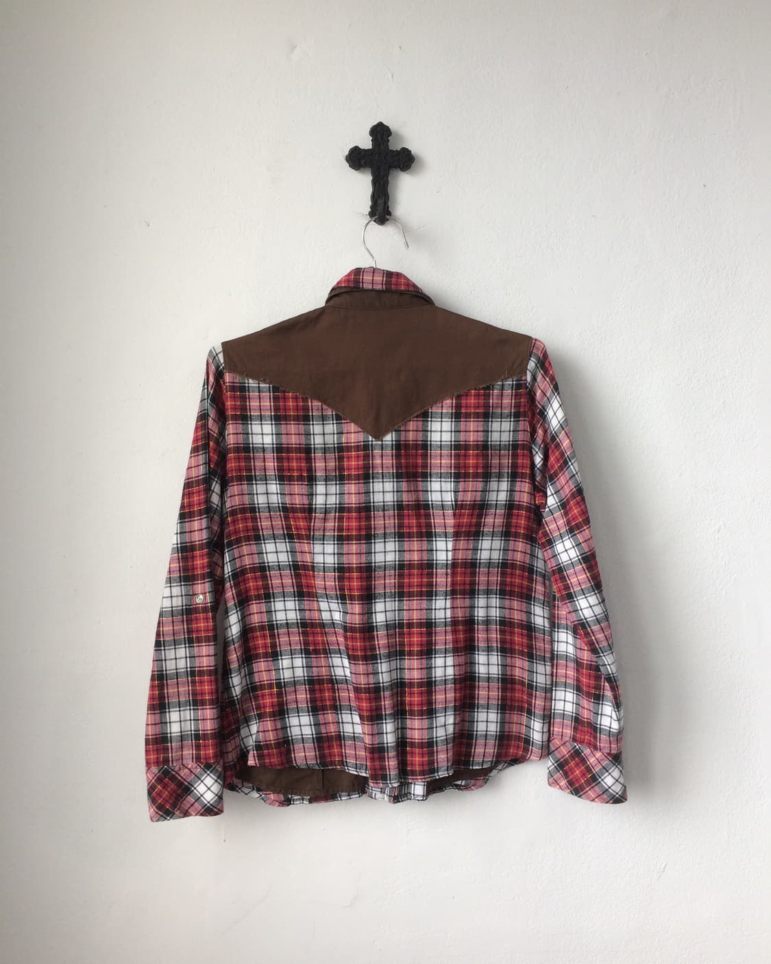Western mood check pattern shirt 상품이미지3