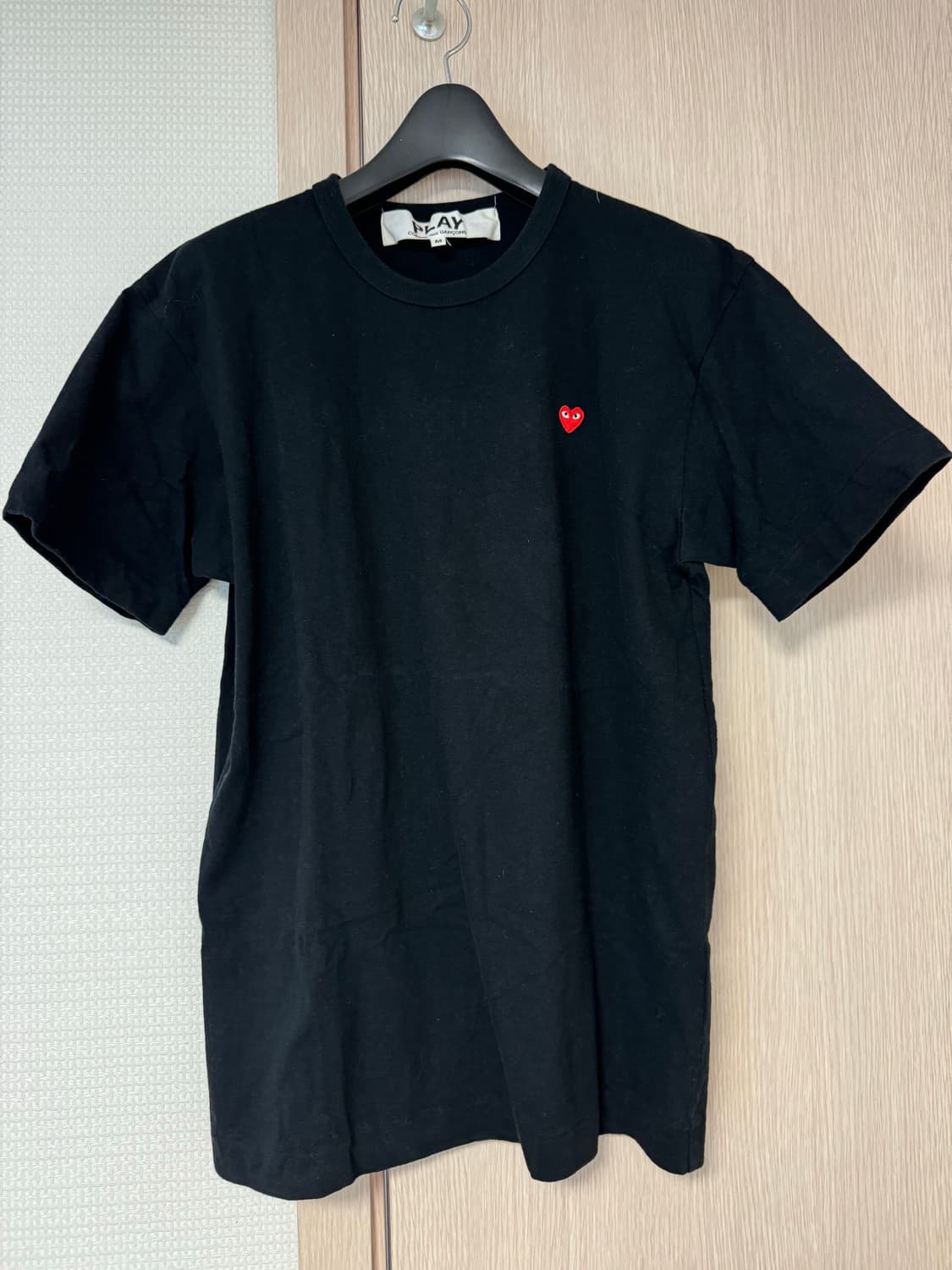 꼼데가르송 플레이 블랙 반팔 티셔츠  상품이미지1