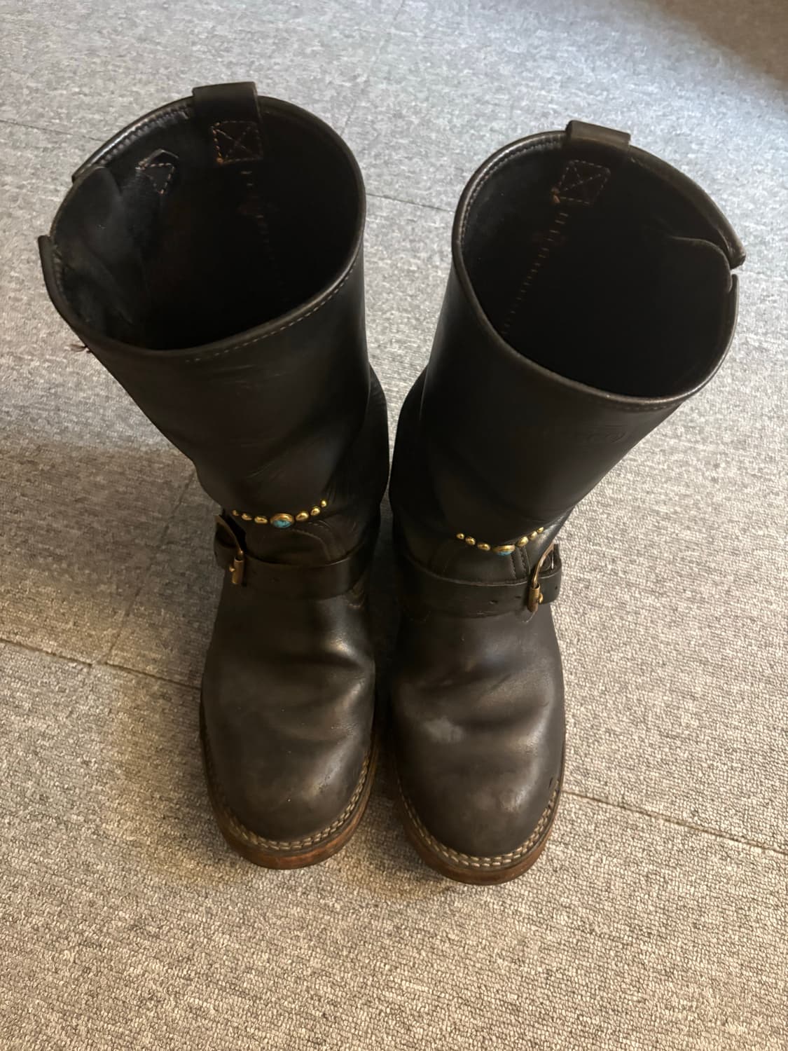 [10.5D] 웨스코 보스 블랙  엔지니어부츠 상품이미지2