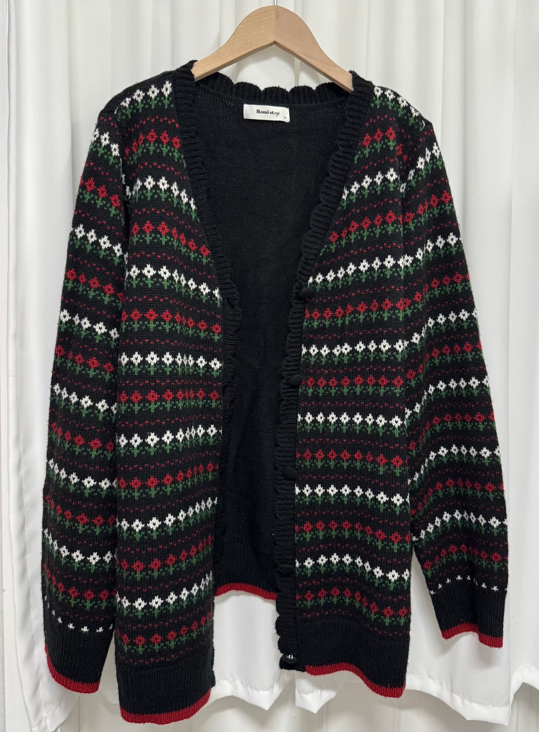 로미스토리 니트 오버핏 가디건 상품이미지2