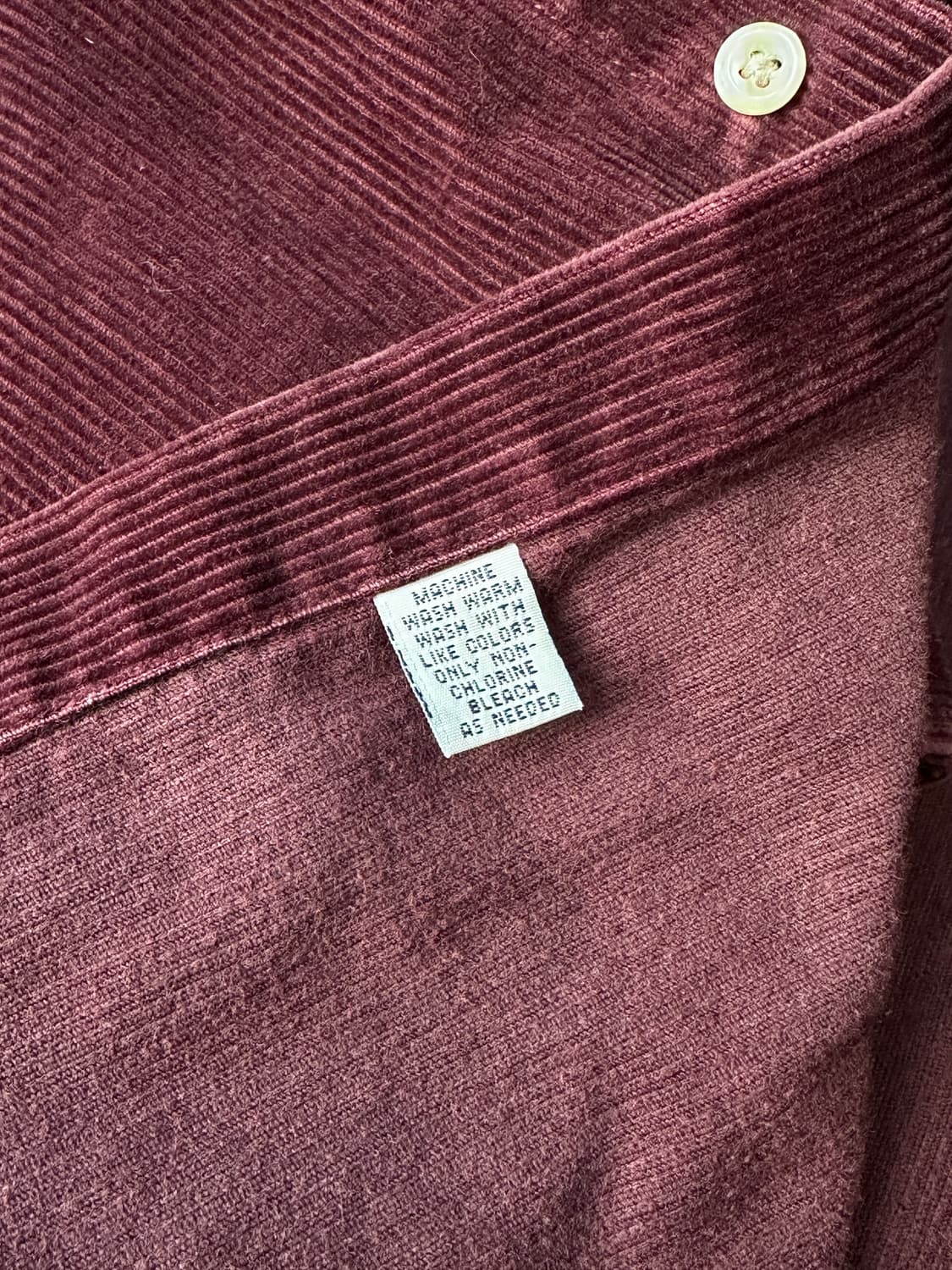 폴로 랄프로렌 90s 헤비 코듀로이 블레어 셔츠/버건디 S 상품이미지10