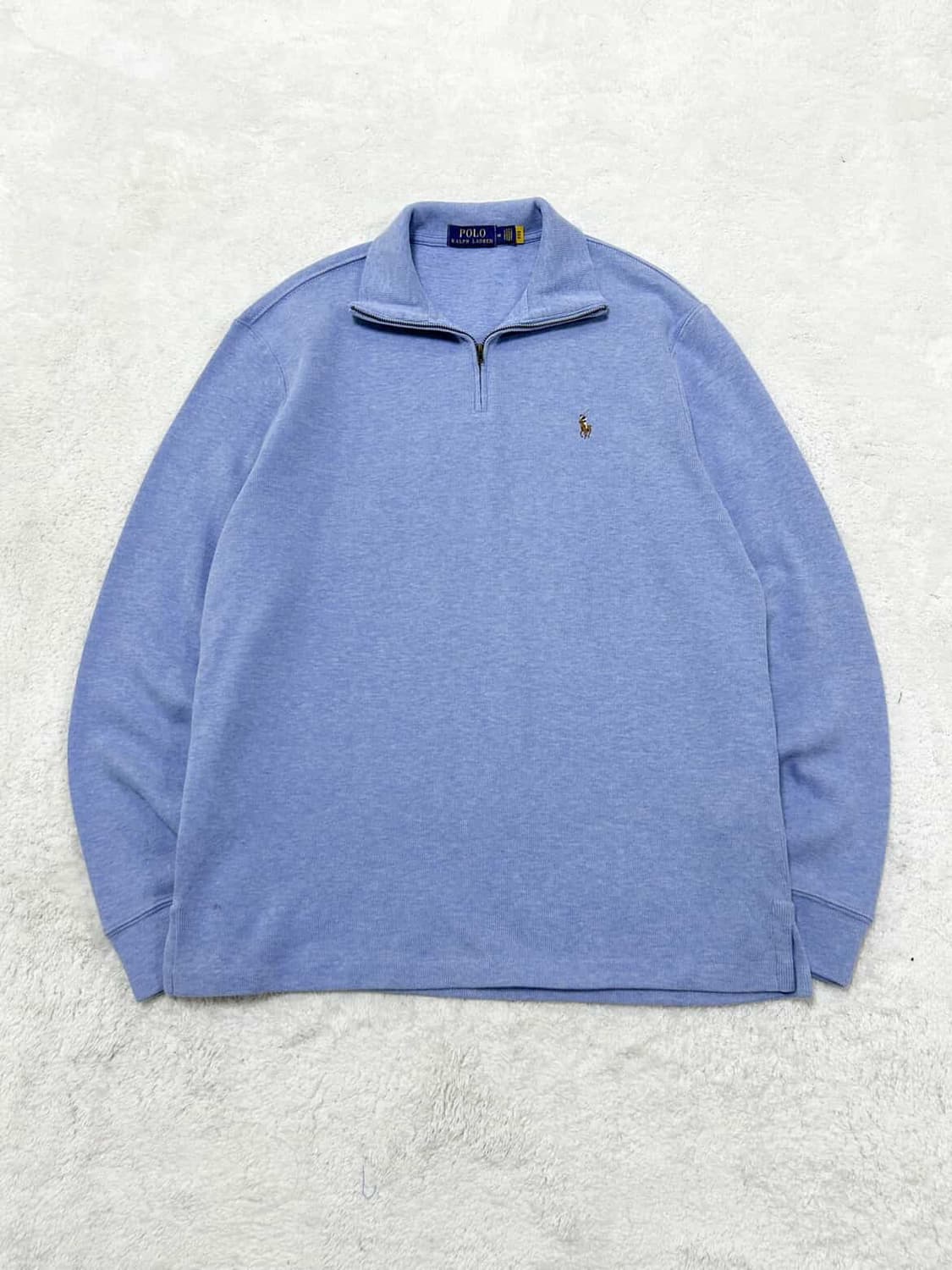 폴로 신형 멀티포니 소라 코튼 반집업 상품이미지6