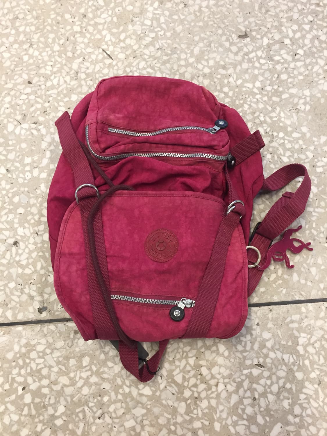 Kipling Vintage Washed Backpack – Burgun 상품이미지1