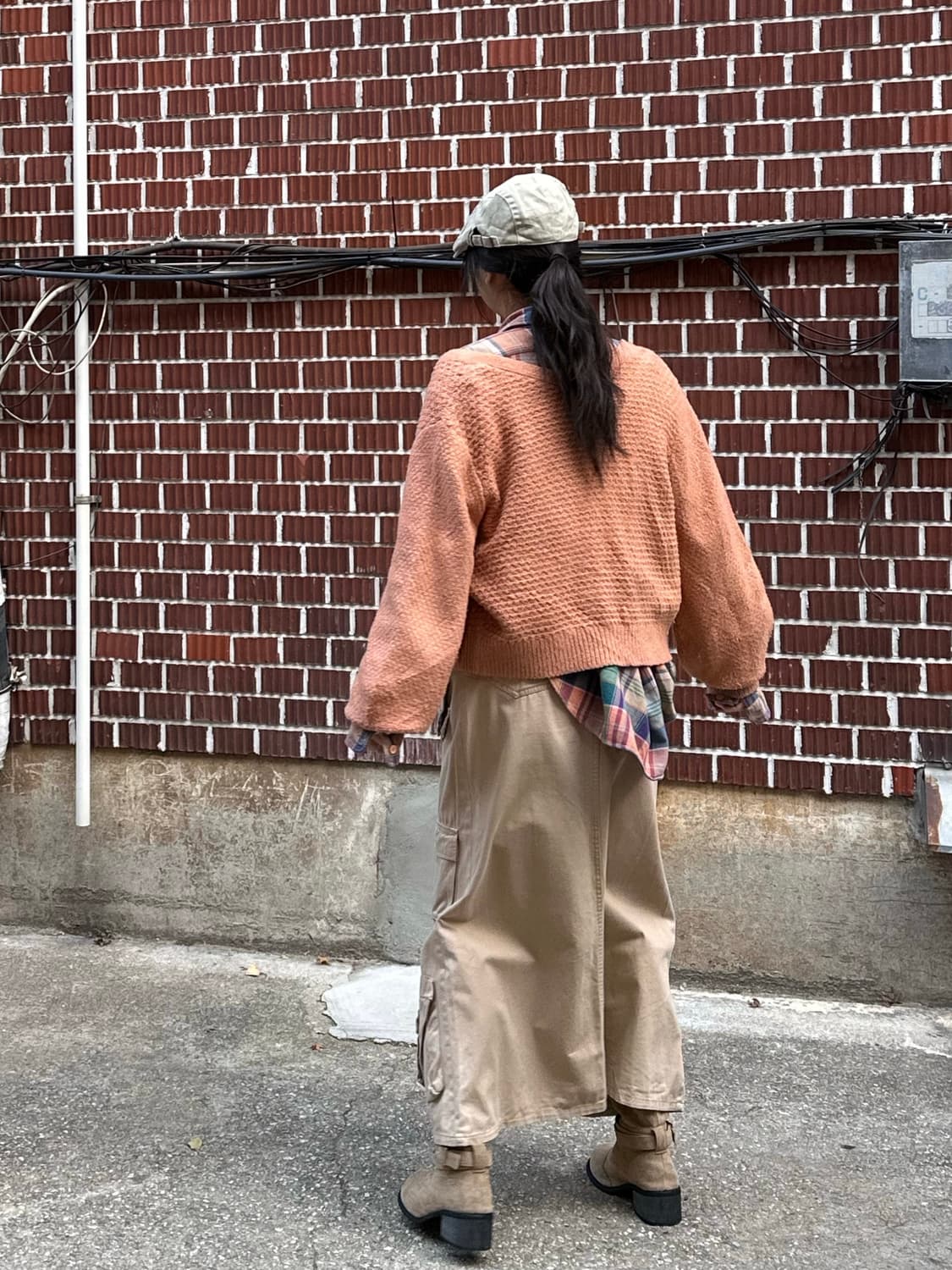 아베크롬비 가디건 폴로 셔츠 포켓 스커트 코디세트 상품이미지3