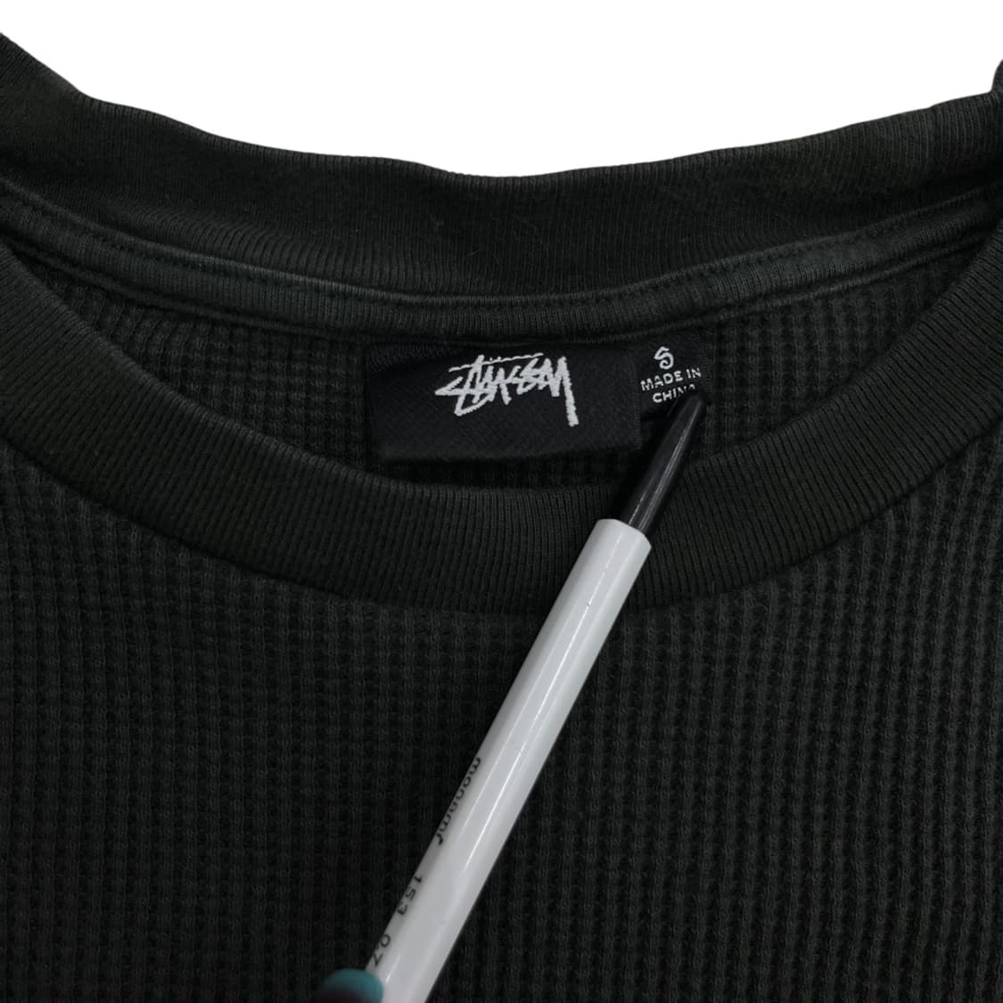 스투시 차콜그린 와플 슬리브 S 상품이미지6