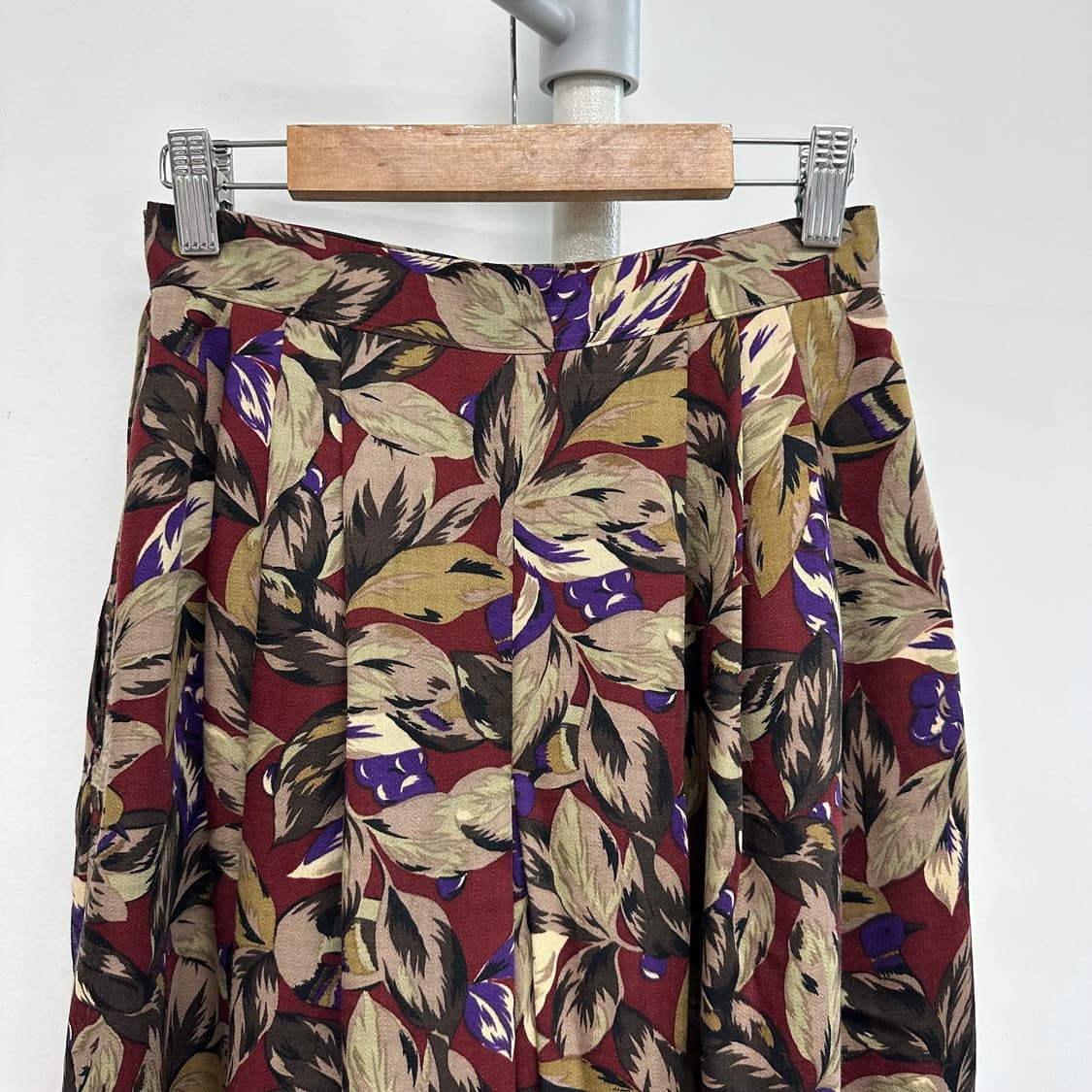 닥스 80s 플라워 플리츠 와이드 팬츠 상품이미지7