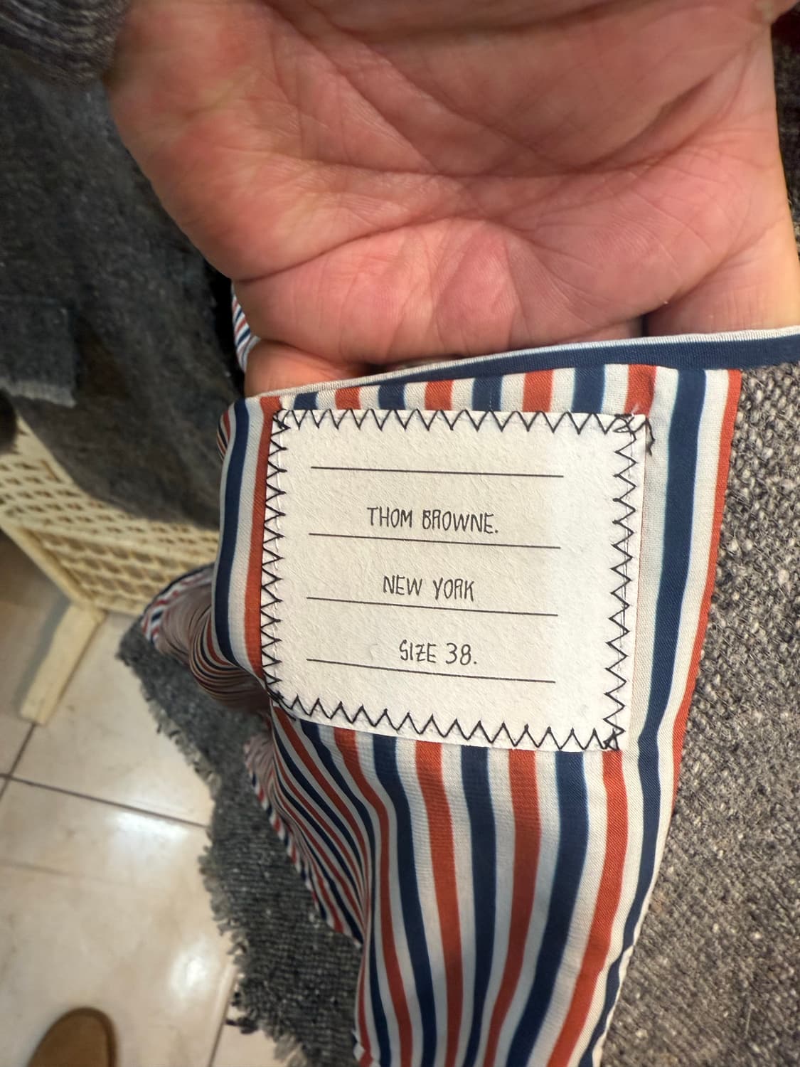 38/44-55 정품 톰브라운 트윗트 자켓 팝니다 상품이미지3