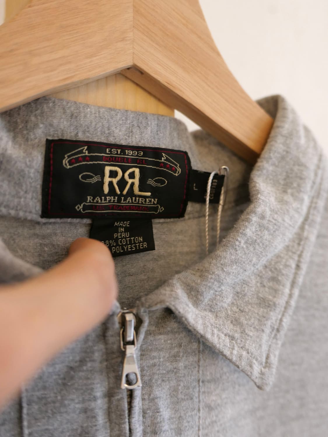RRL 하프 집 폴로 셔츠 상품이미지4