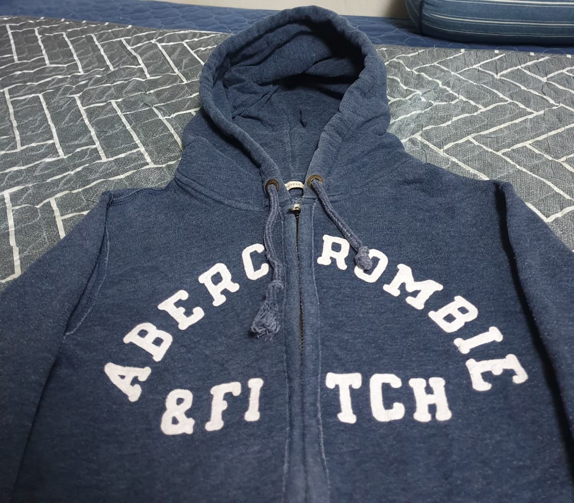 아베크롬비 머슬핏 빈티지 기모 후드짚업 (M) 상품이미지2