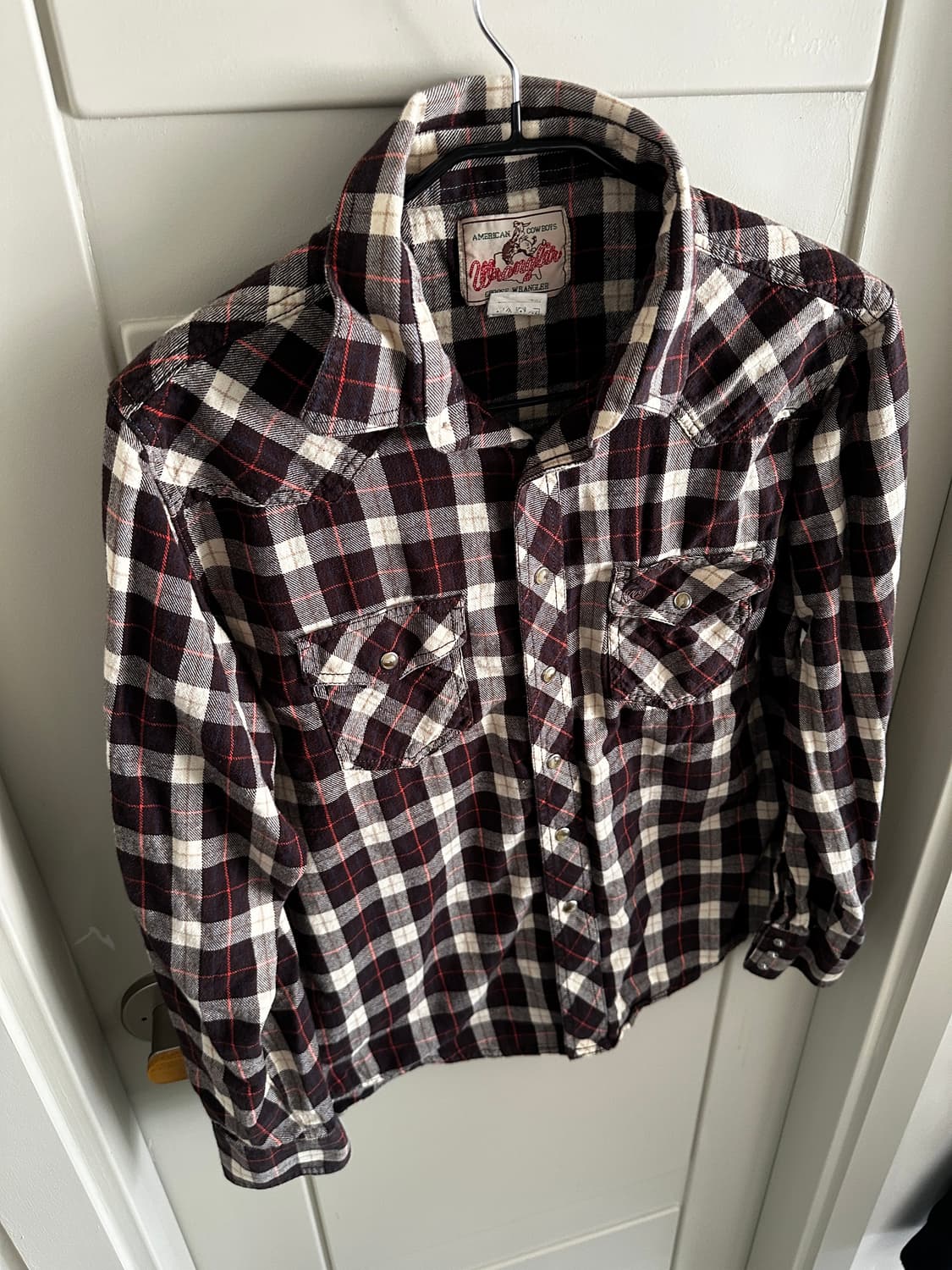 Wrangler 랭글러 웨스턴 체크 셔츠 브라운 상품이미지1