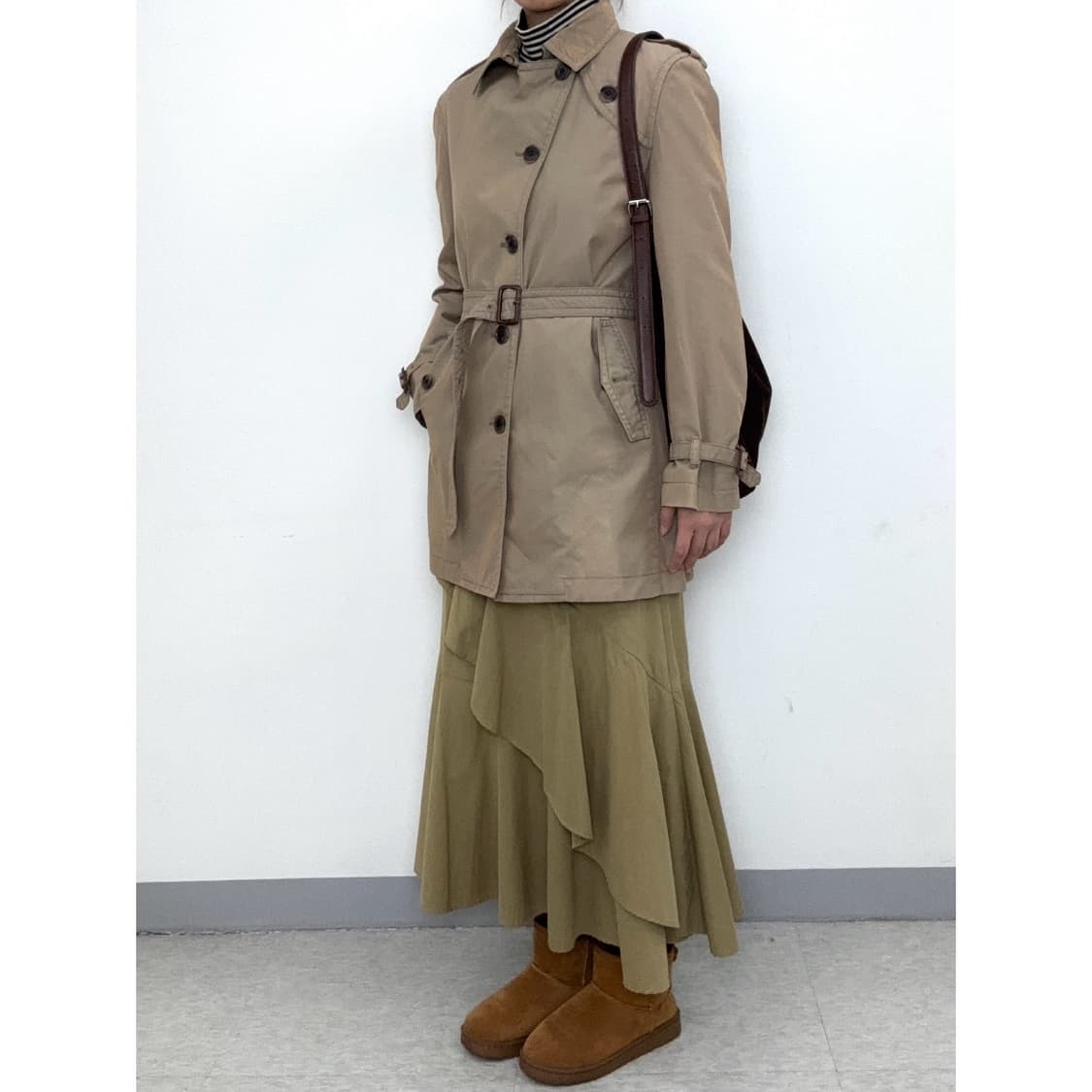 빈티지 베이지 스커트 상품이미지2