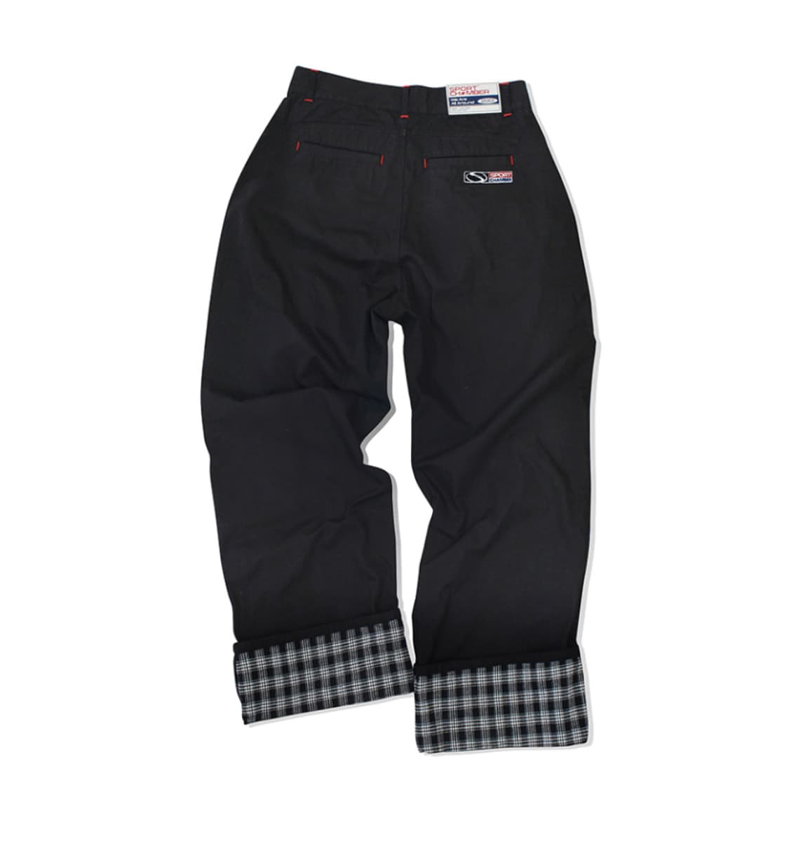 SPORT CHAMBER 스포츠챔버 SC 체크 커프 팬츠(블랙) 상품이미지1