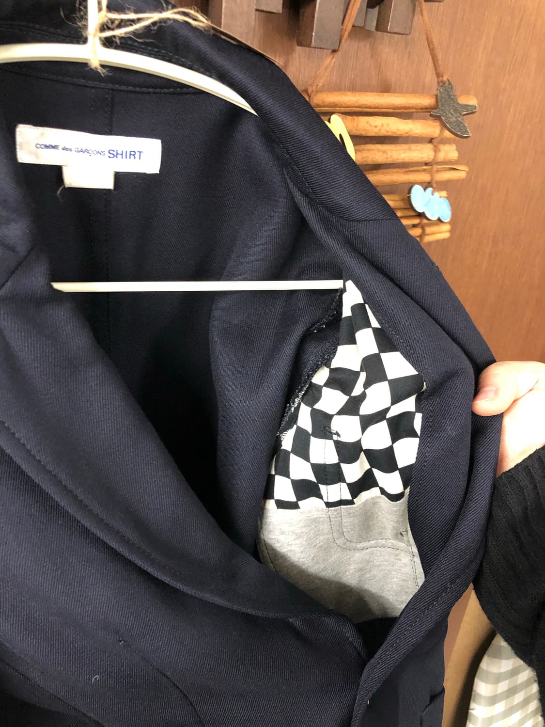 Comme des garcons shirt 스탠드카라 블레이저 xs 상품이미지6