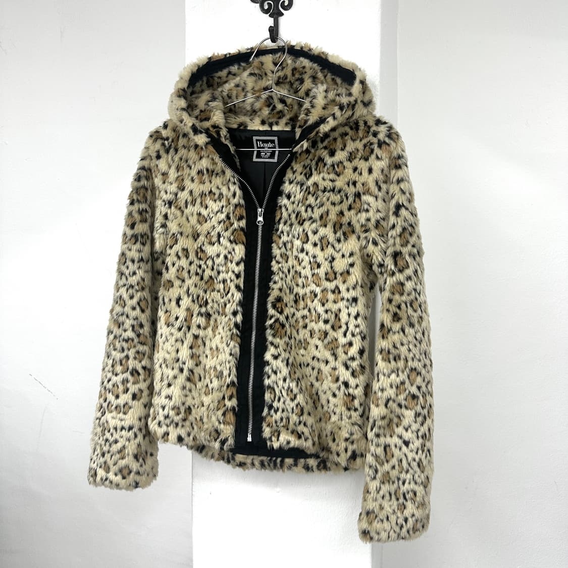Leopard fur hood jacket 상품이미지2
