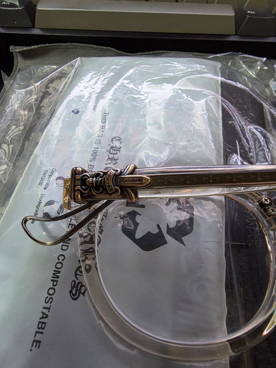 크롬하츠 SAC 삭 클리어 실버 안경 상품이미지6