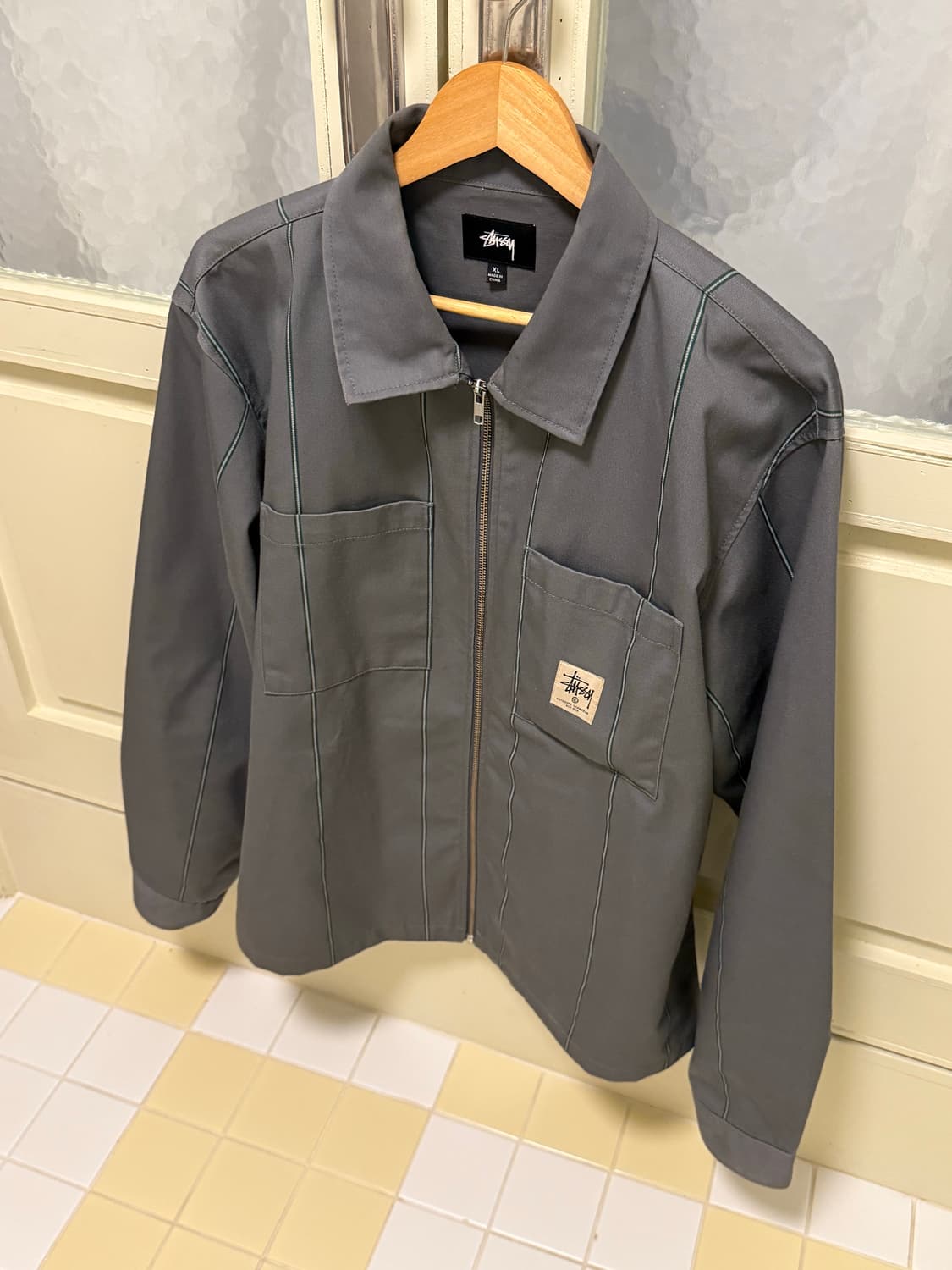 스투시 스트라이프 워크 자켓 상품이미지2