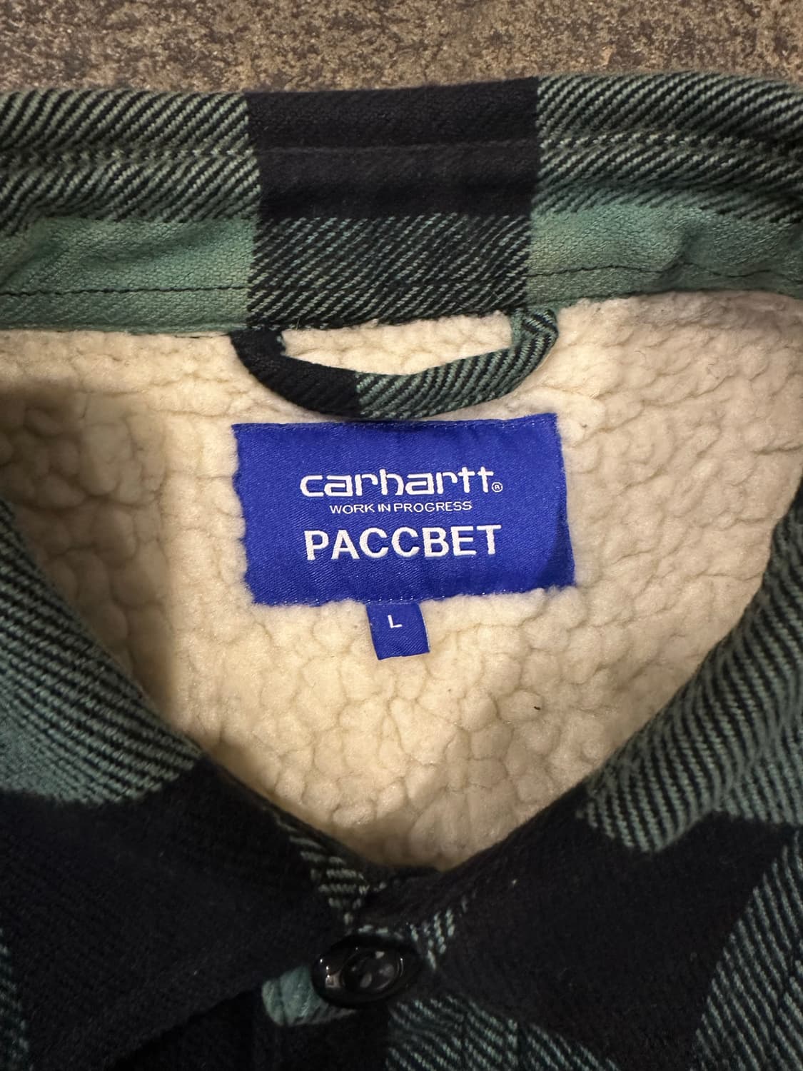 칼하트 wip X 라스벳 플란넬 쉐르파 셔츠 자켓 상품이미지4