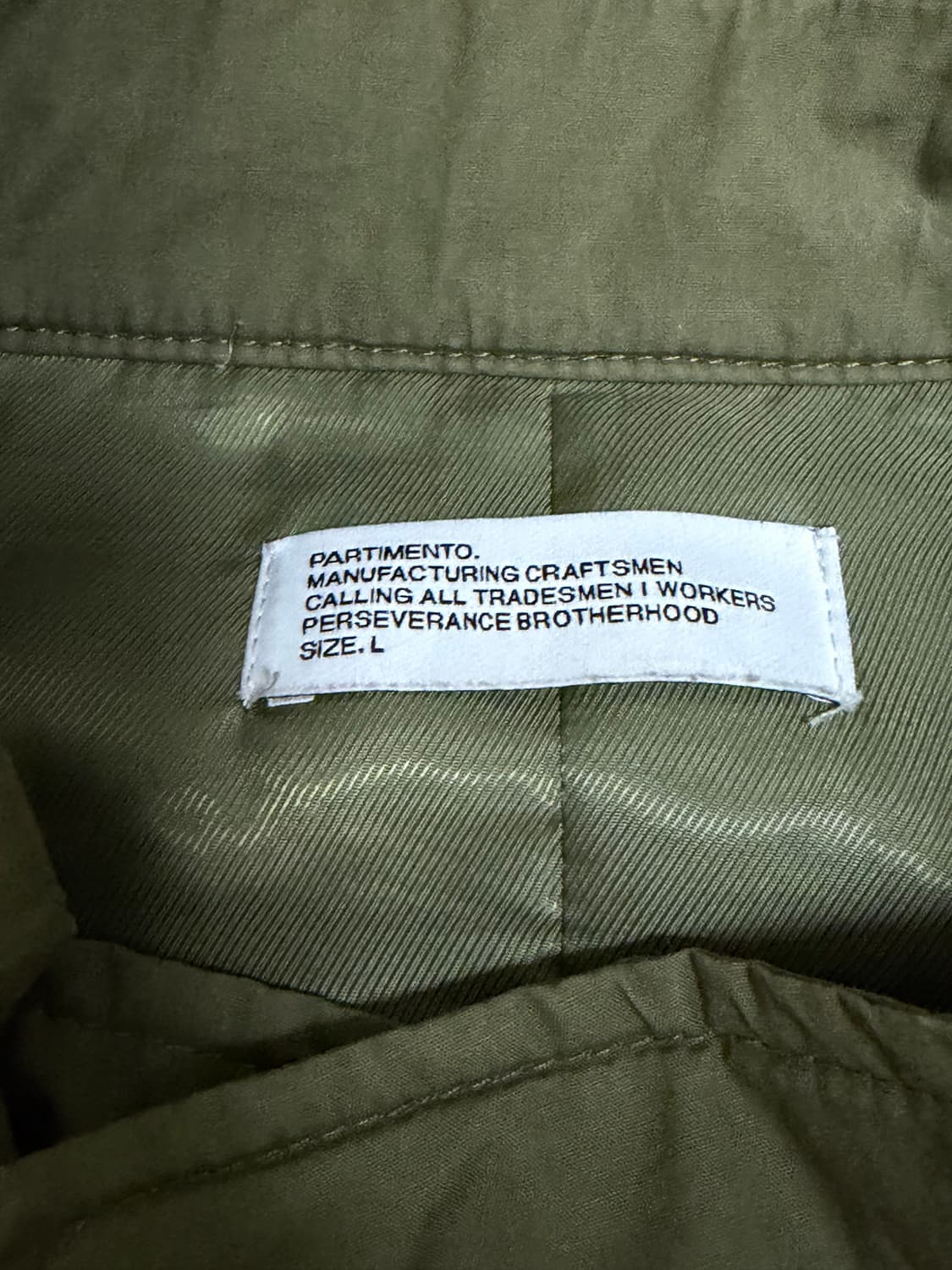 파르티멘토 3M 신슐레이트 피쉬테일 파카 야상 개파카 카키 L 100 상품이미지2