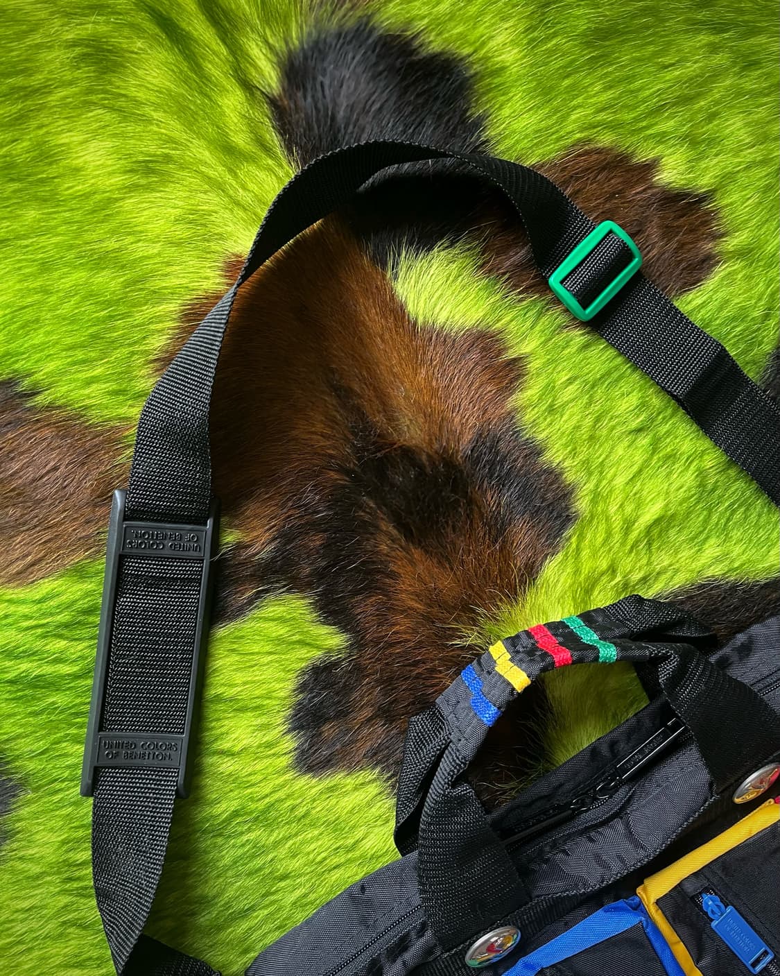 1990s Old Benetton Color Block Bag 상품이미지8