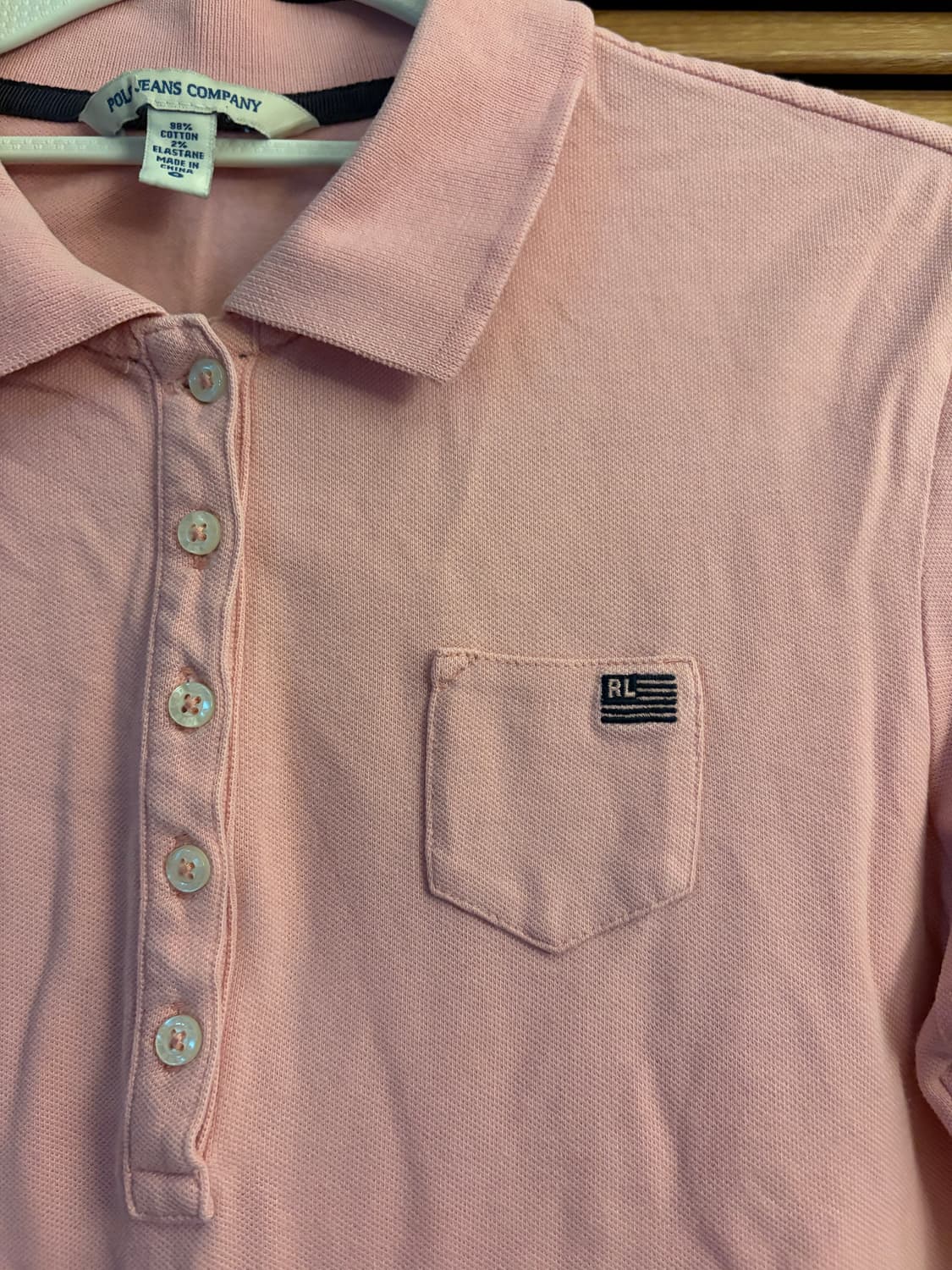 폴로 핑크 카라 롱슬리브 상품이미지4
