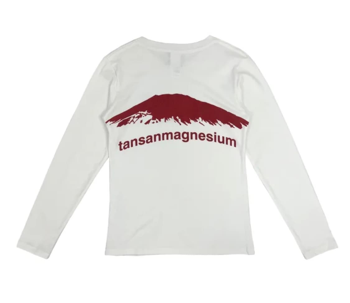 탄산마그네슘 마운틴 롱슬리브 화이트 상품이미지1