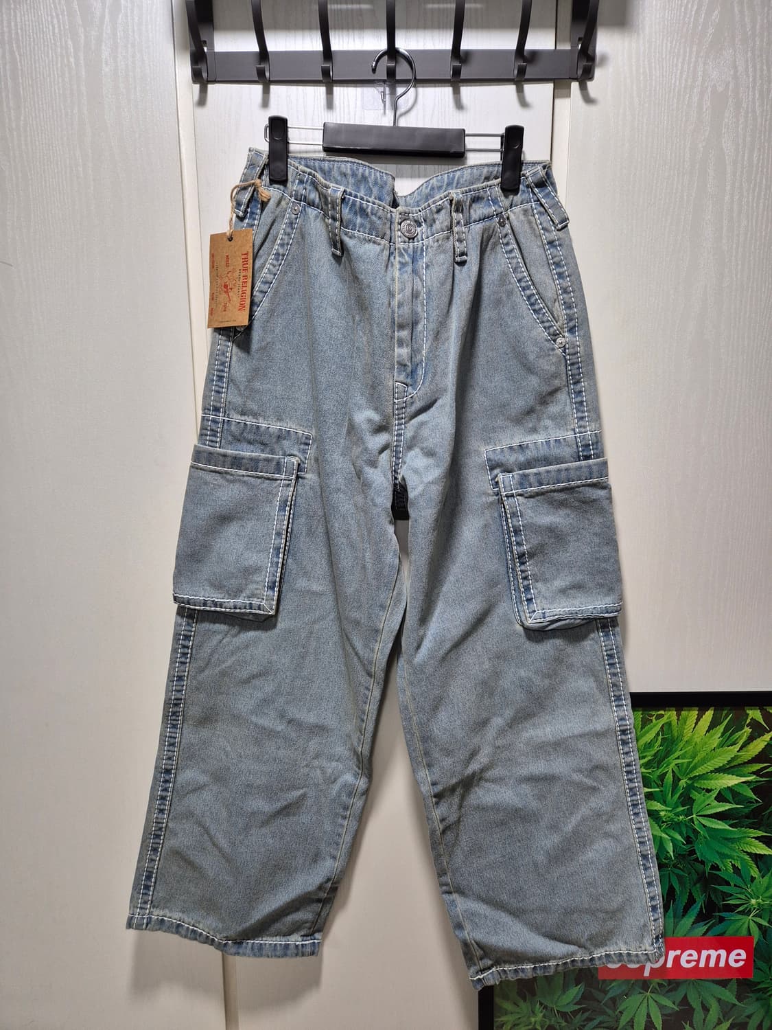 (타임세일)(새상품)트루릴리젼 카고 데님 팬츠L 상품이미지1